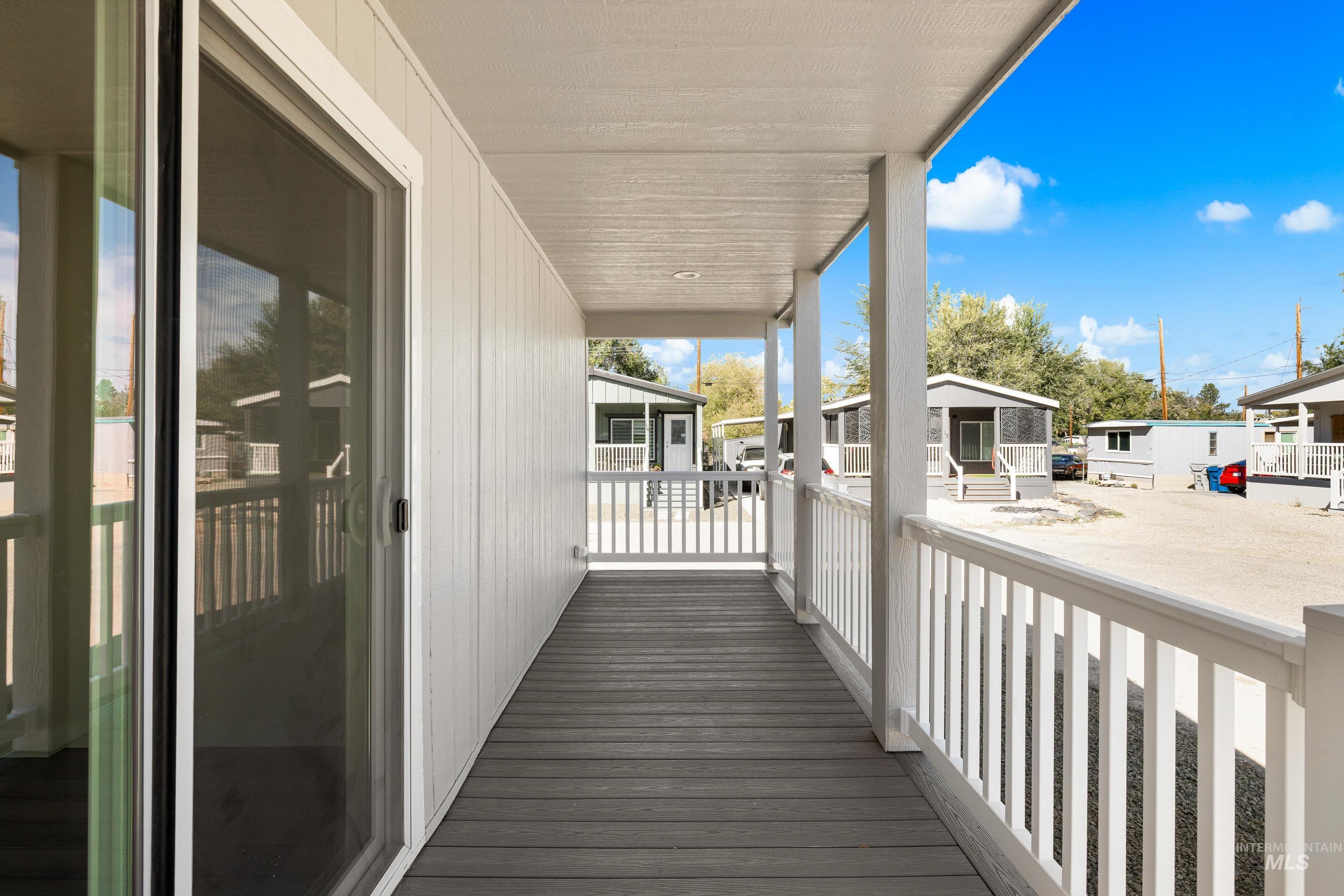 View of wooden porch