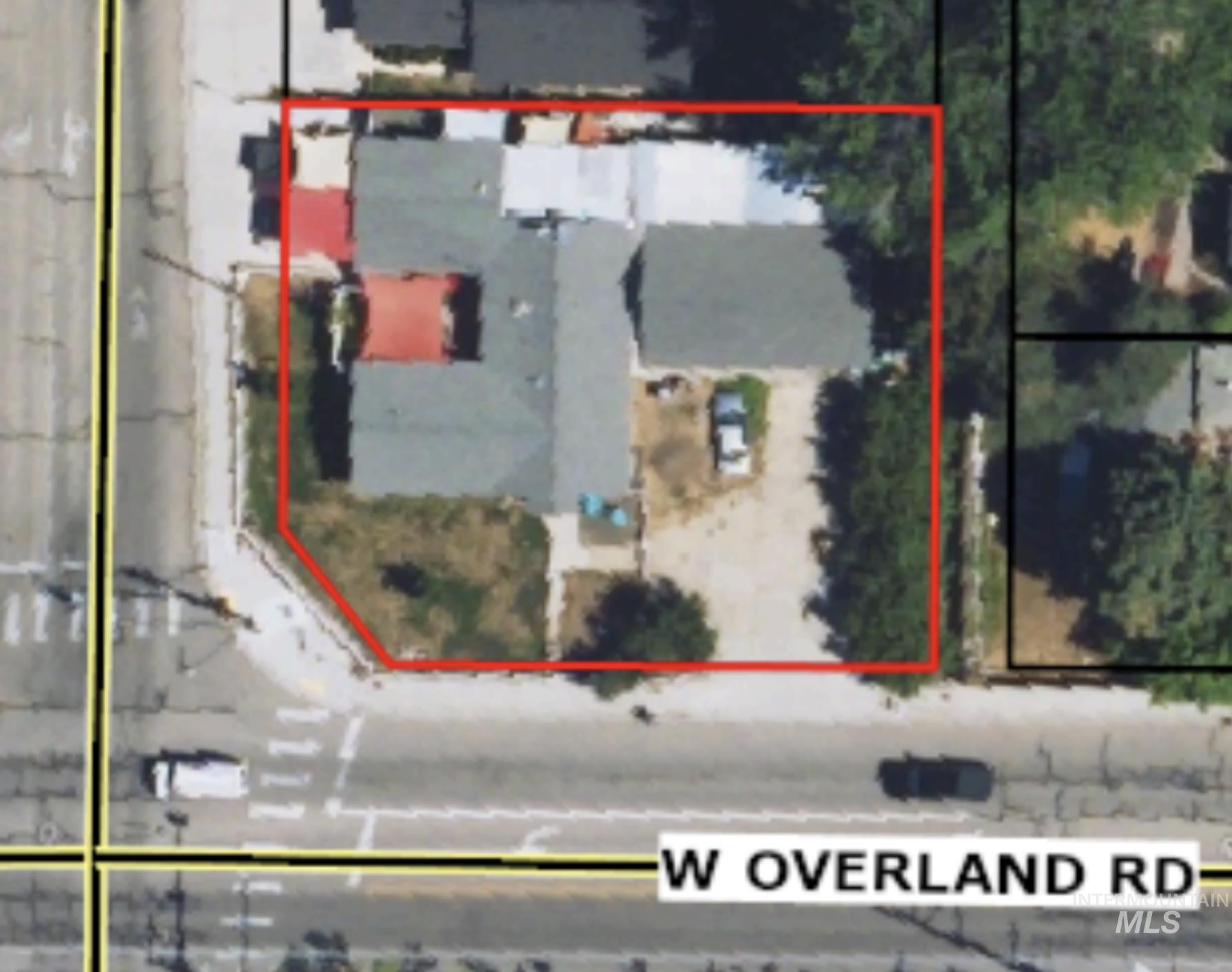 Aerial view of property's location
