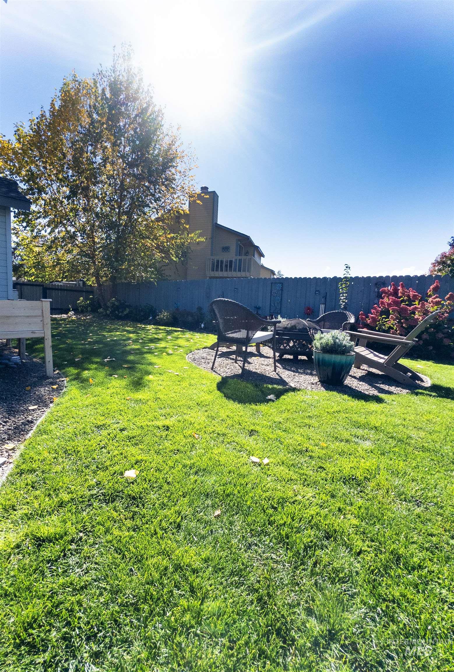 View of yard with a patio