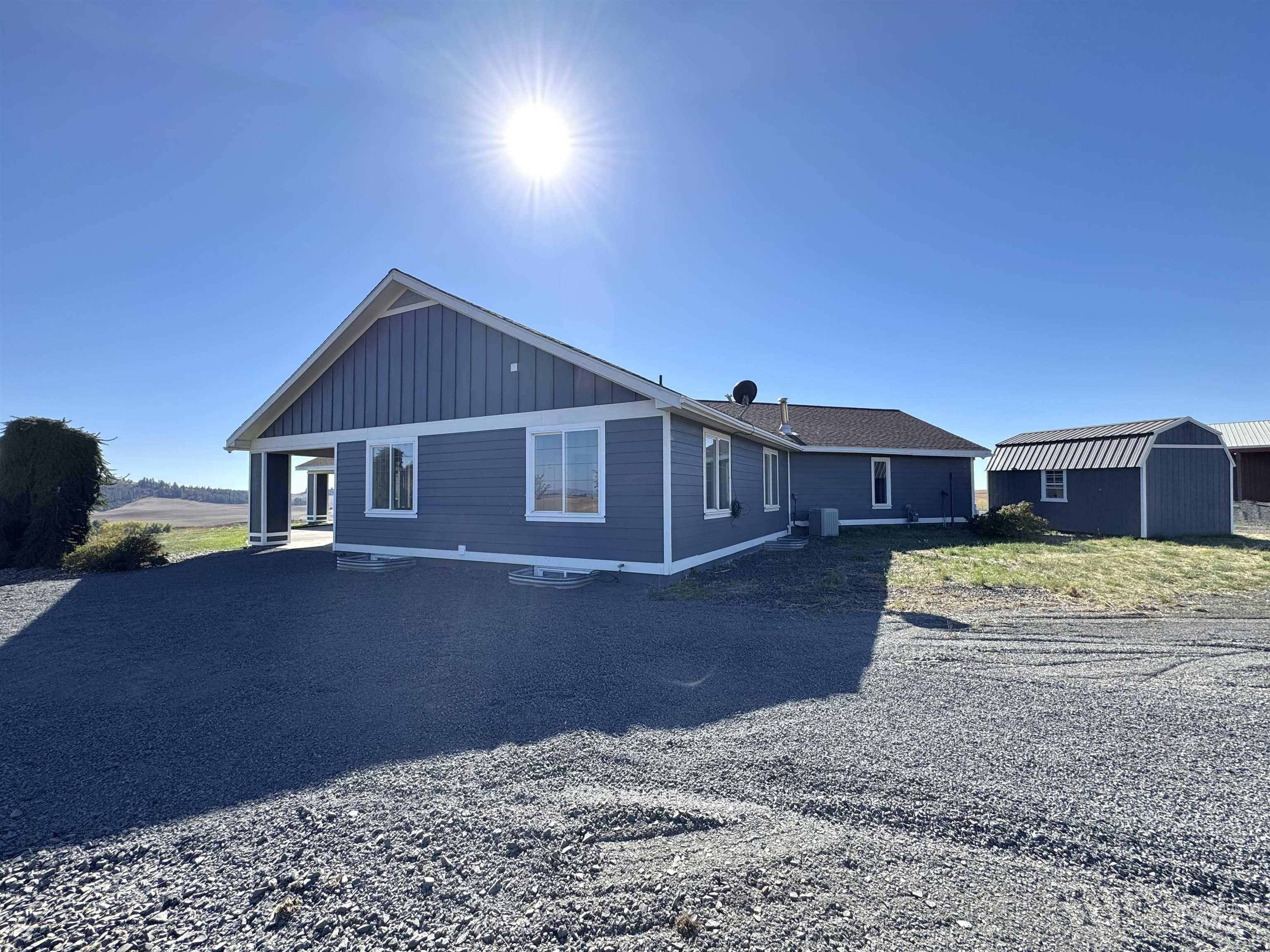 View of front of home featuring board and batten siding