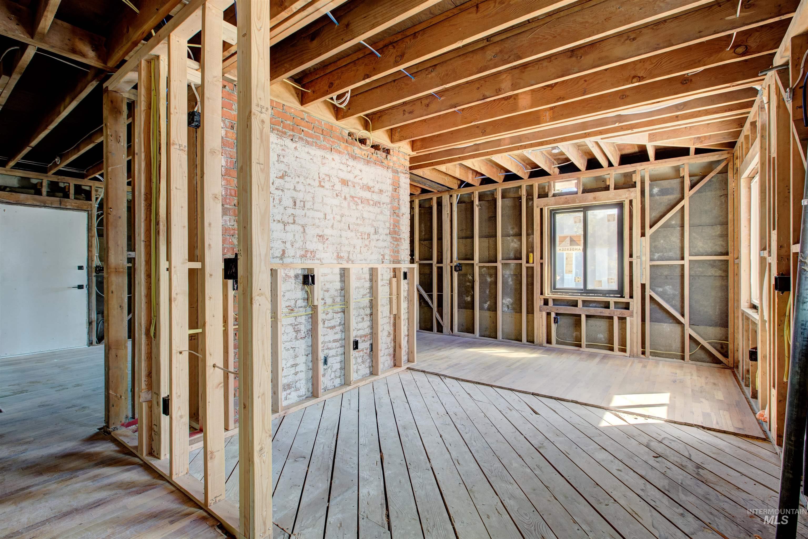 Miscellaneous room featuring hardwood / wood-style flooring