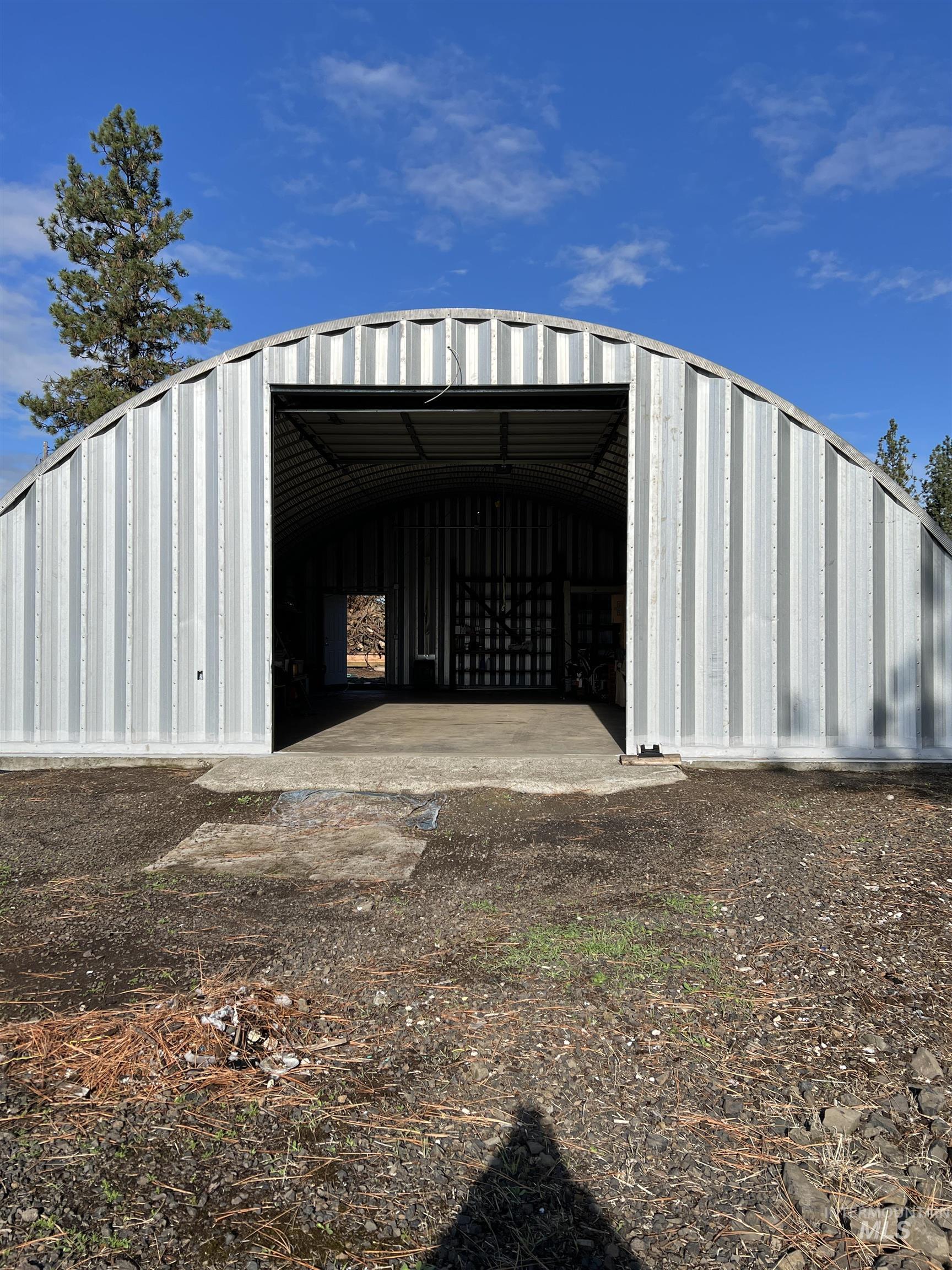 View of pole building