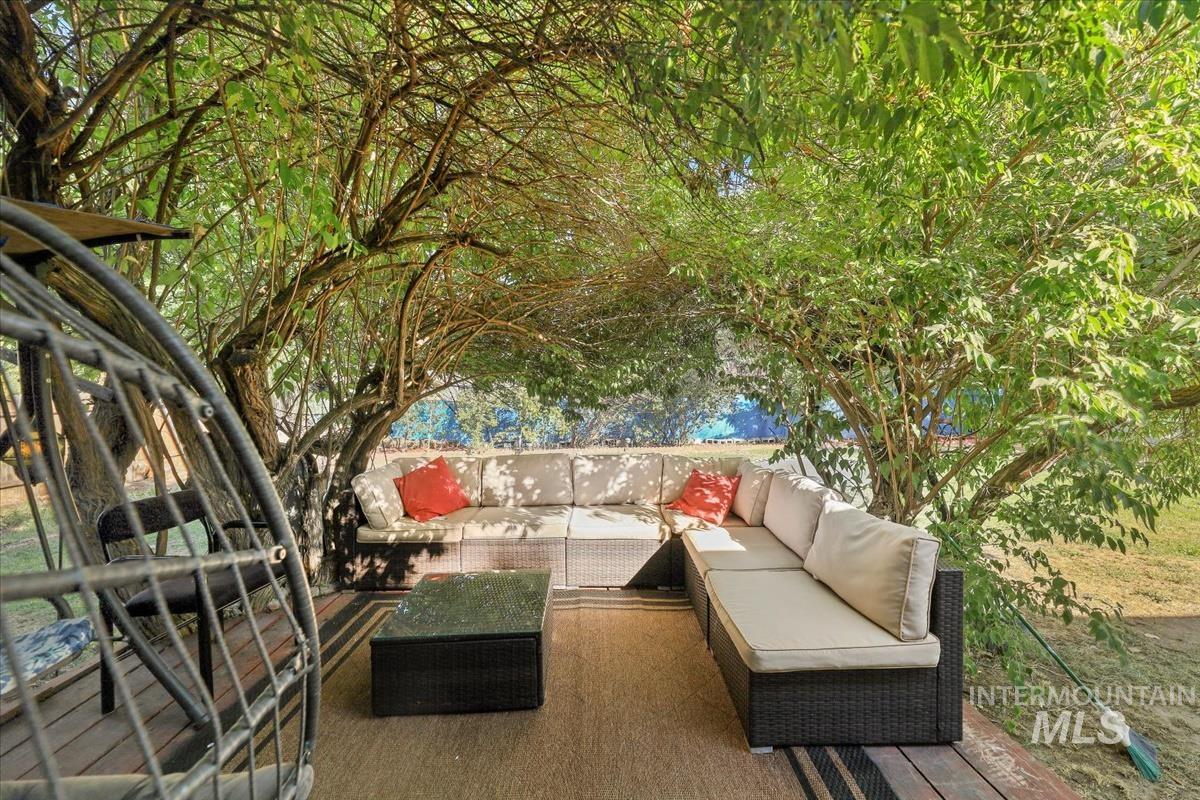 View of patio / terrace with an outdoor living space
