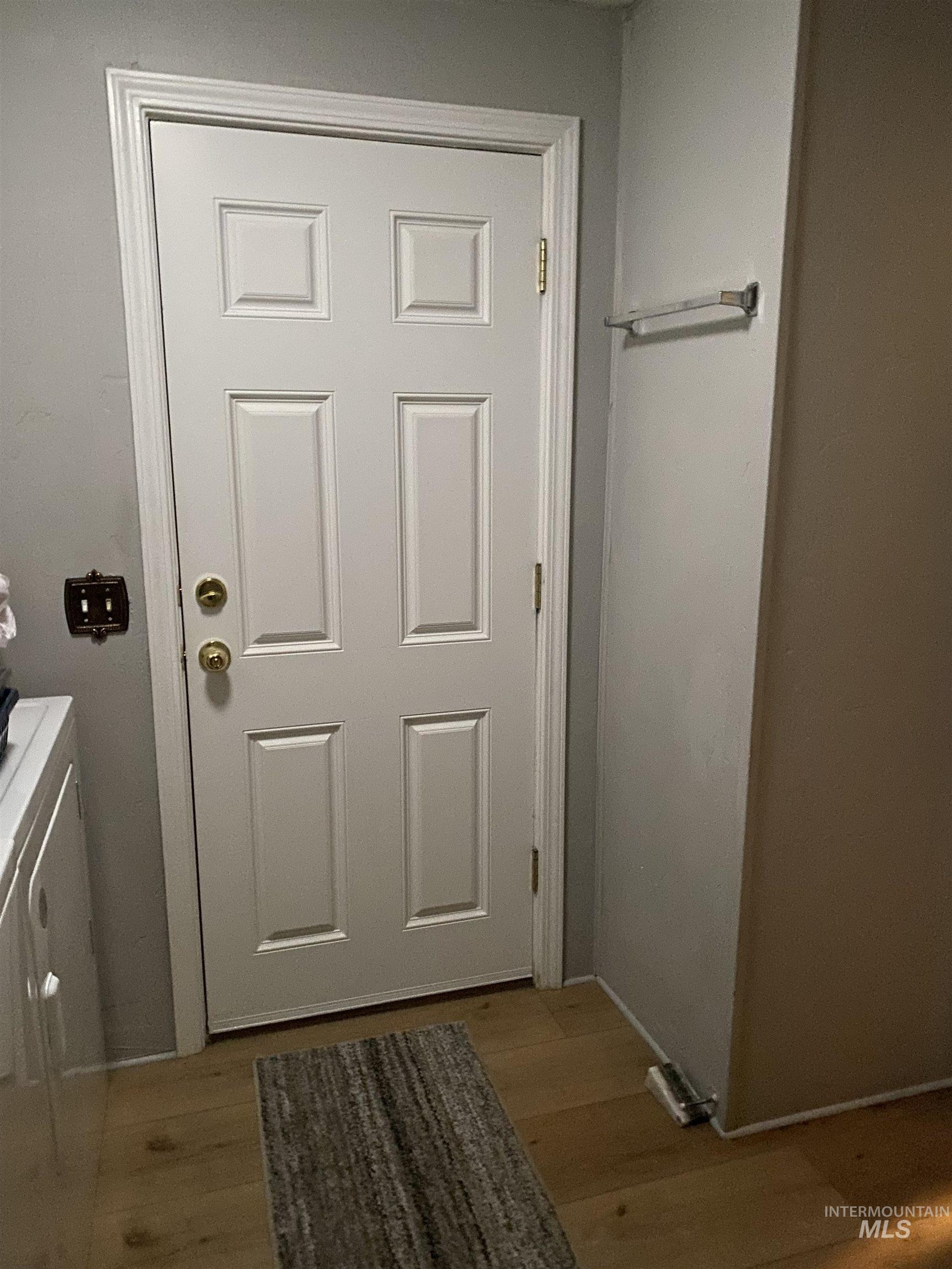 Interior space with wood finished floors