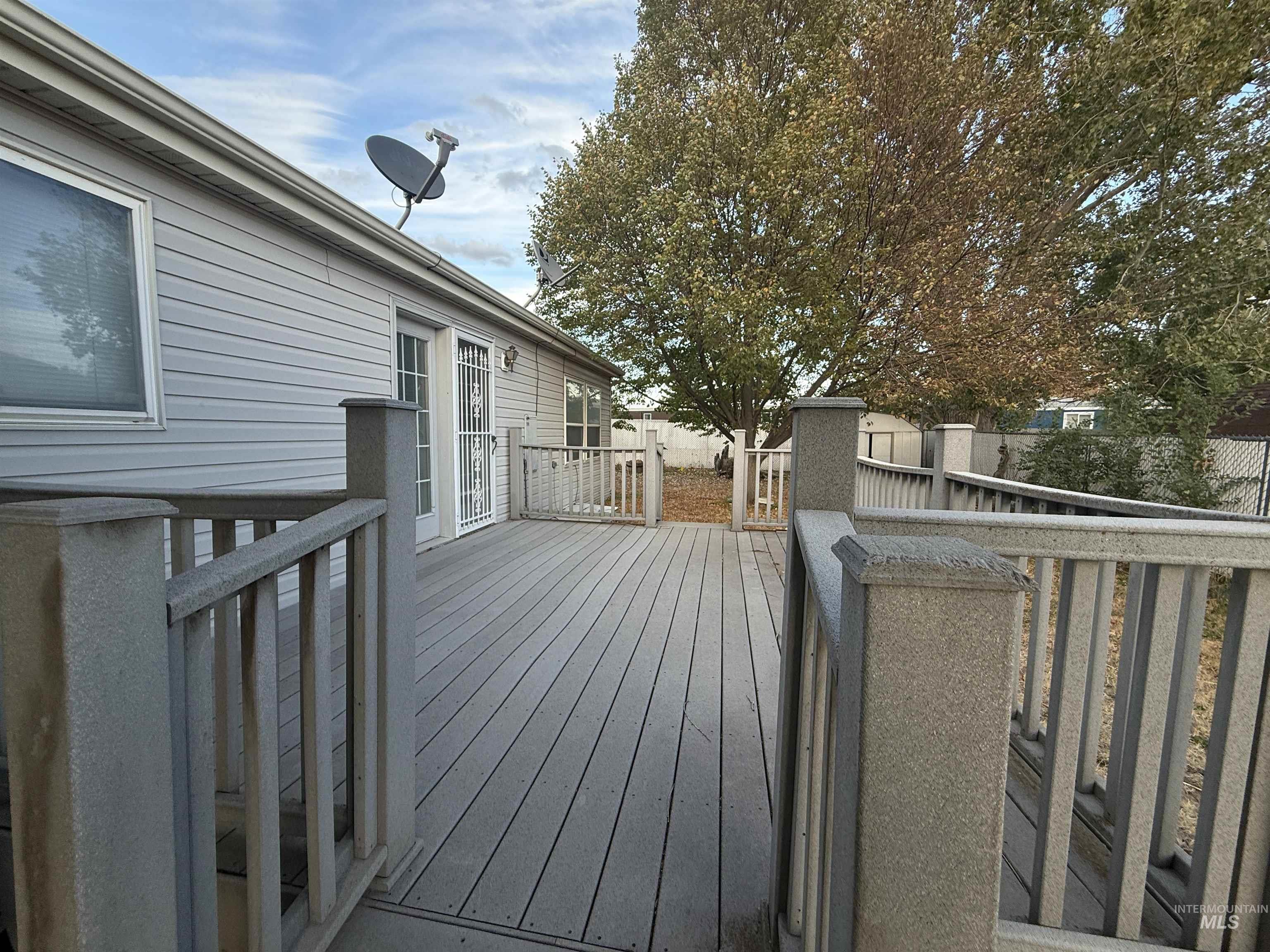 View of deck