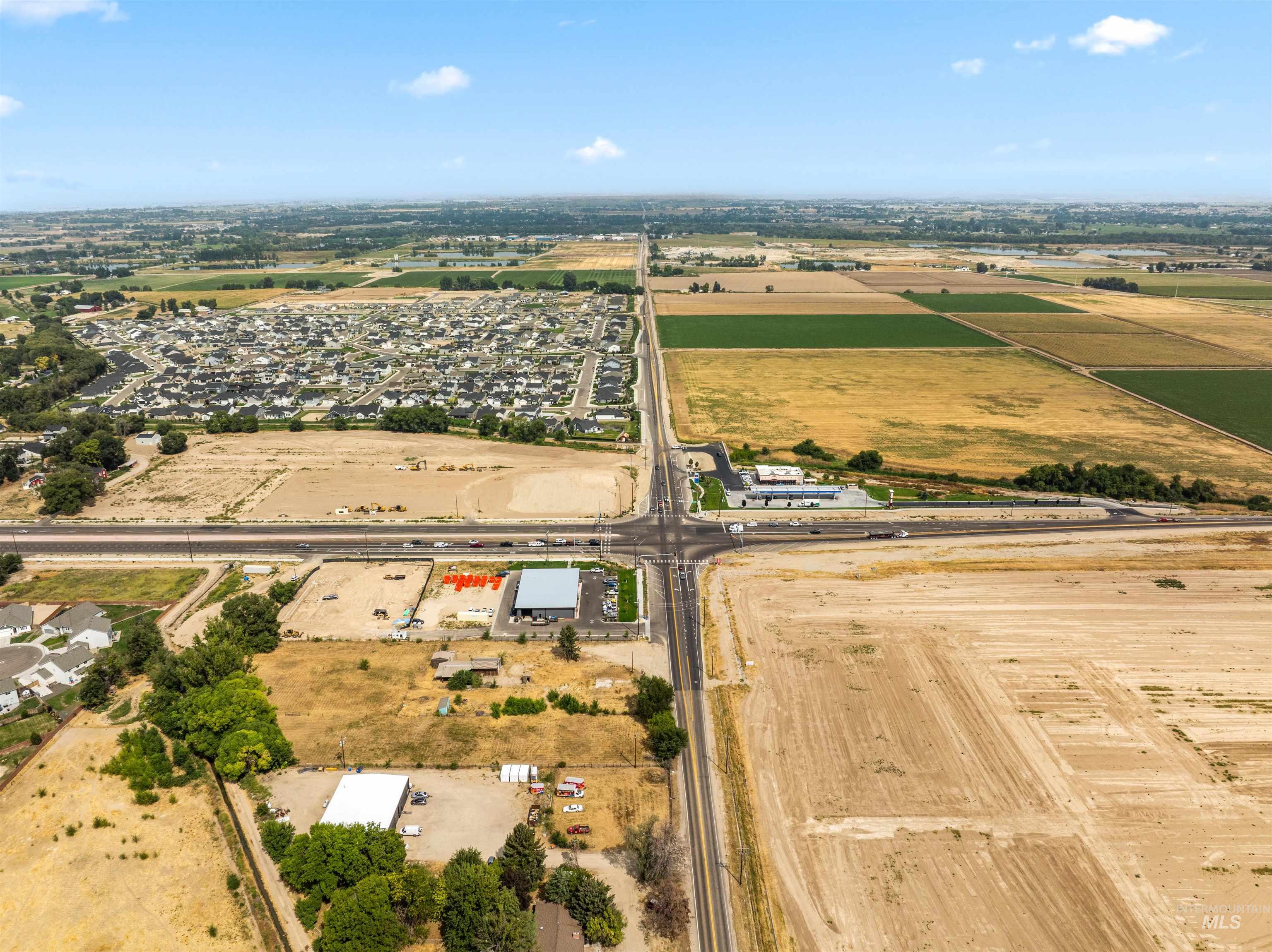 Aerial view of property's location