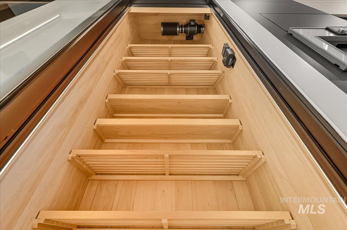 Detailed view of a relaxing sauna