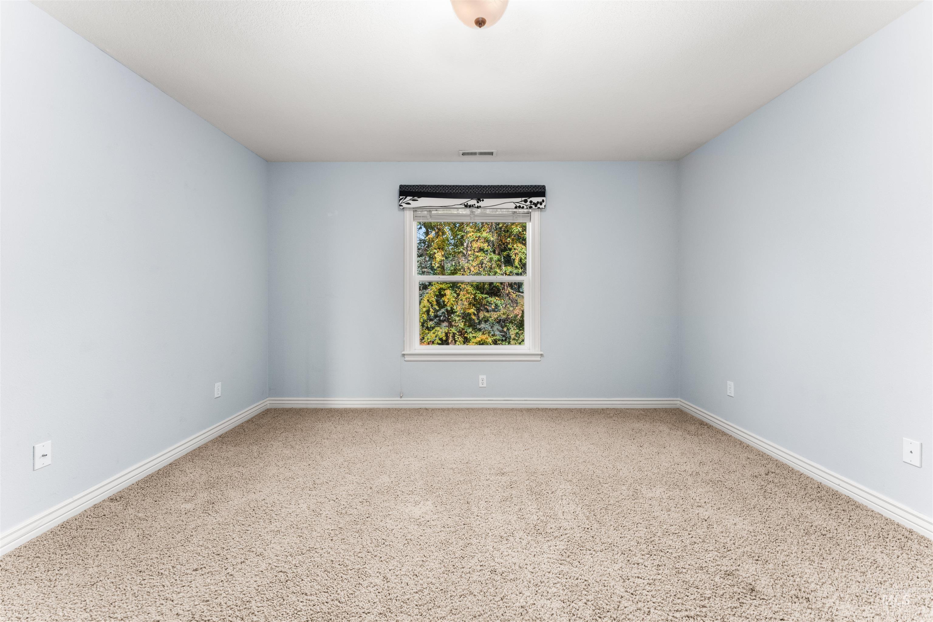 Unfurnished room with baseboards and carpet floors