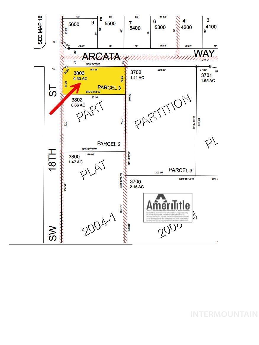 Map of parcels