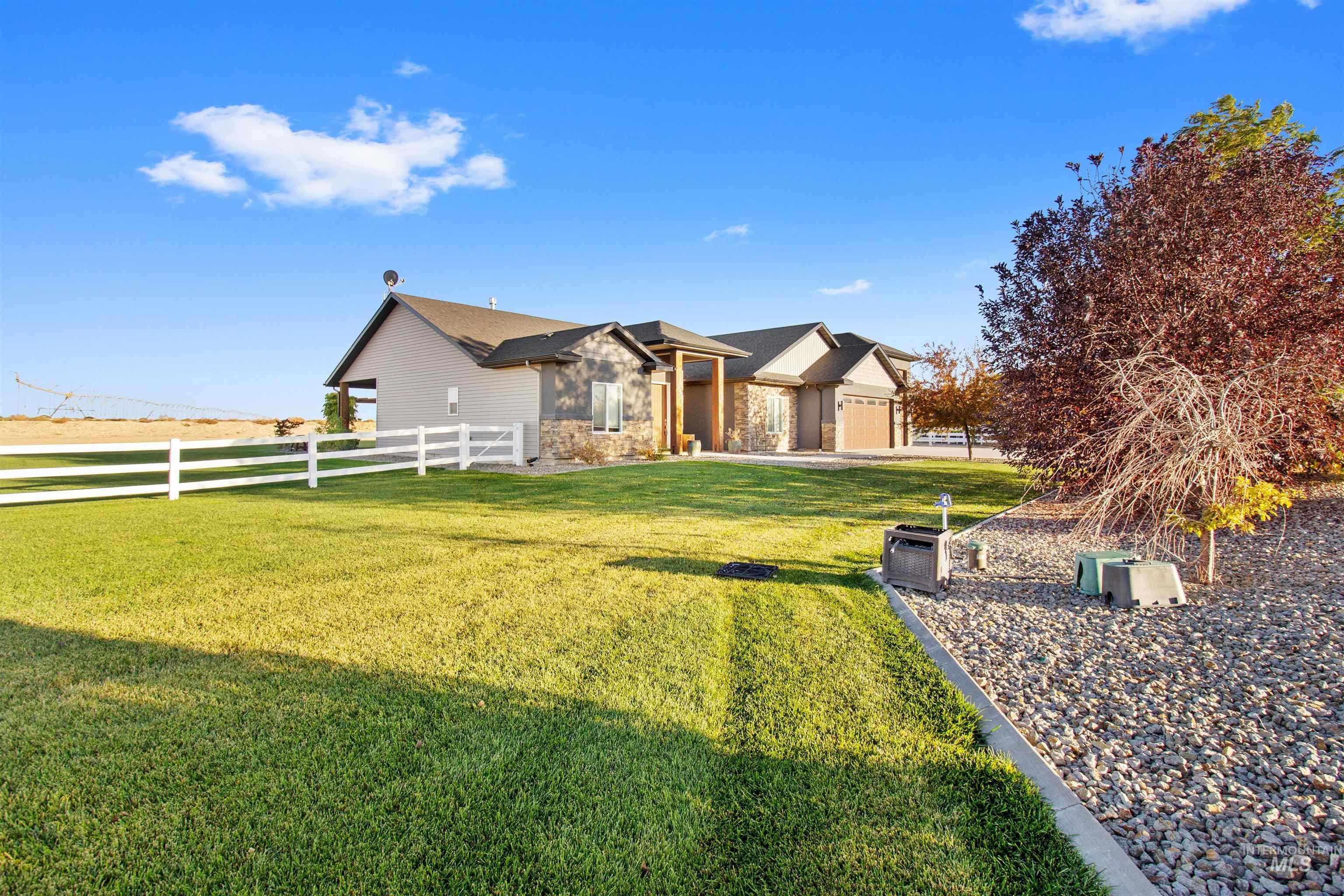 View of fenced yard