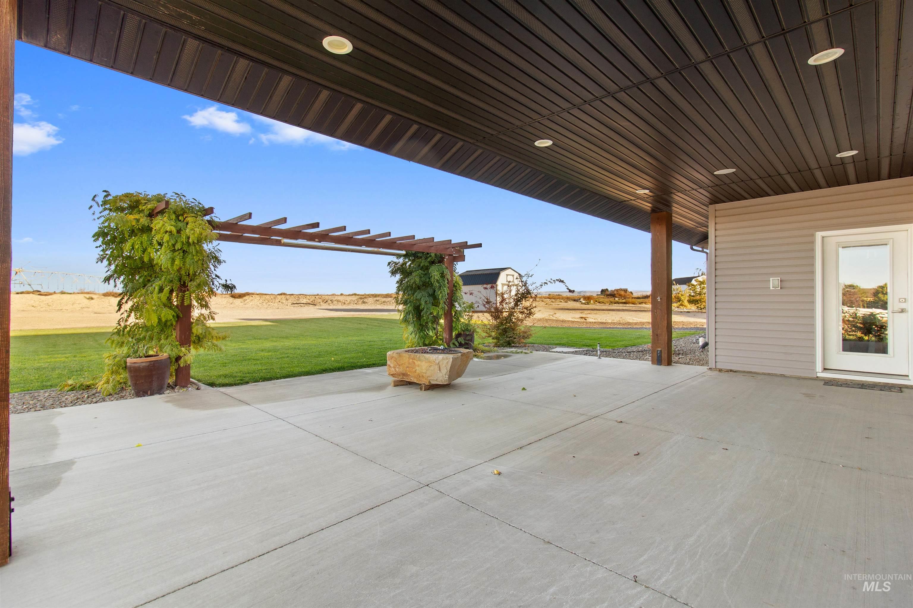 View of patio / terrace with a pergola