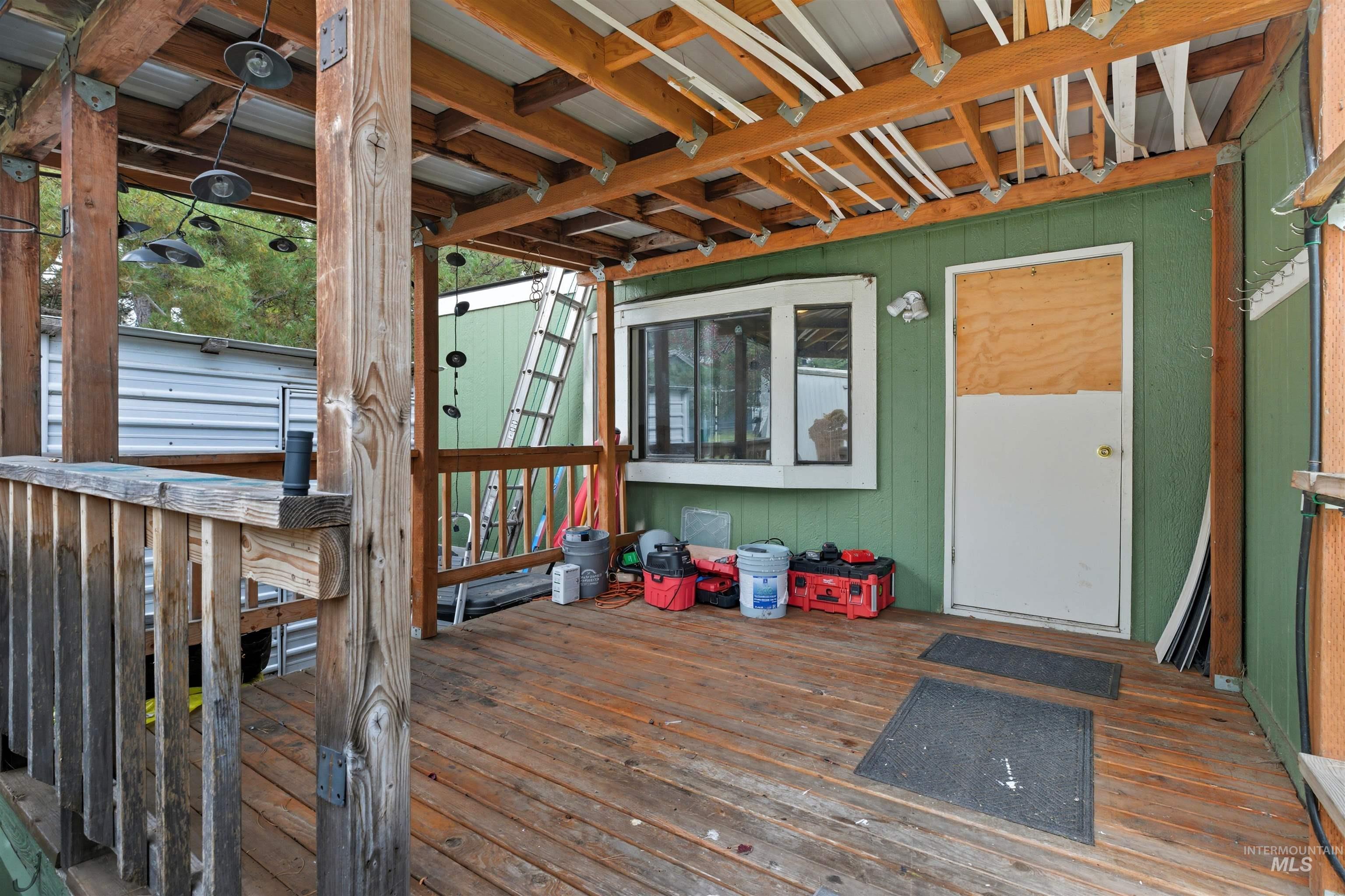 View of deck