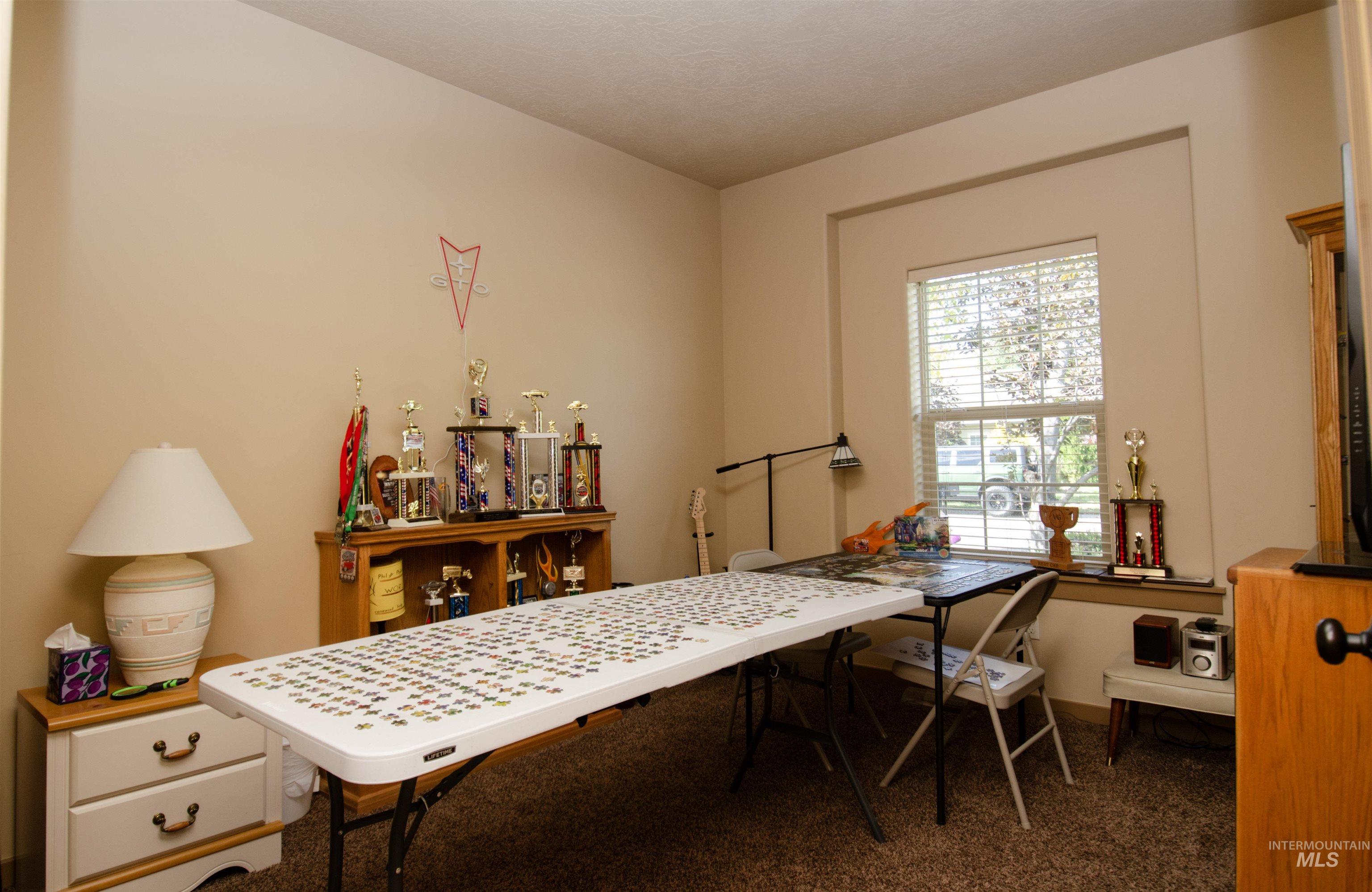 View of carpeted office space