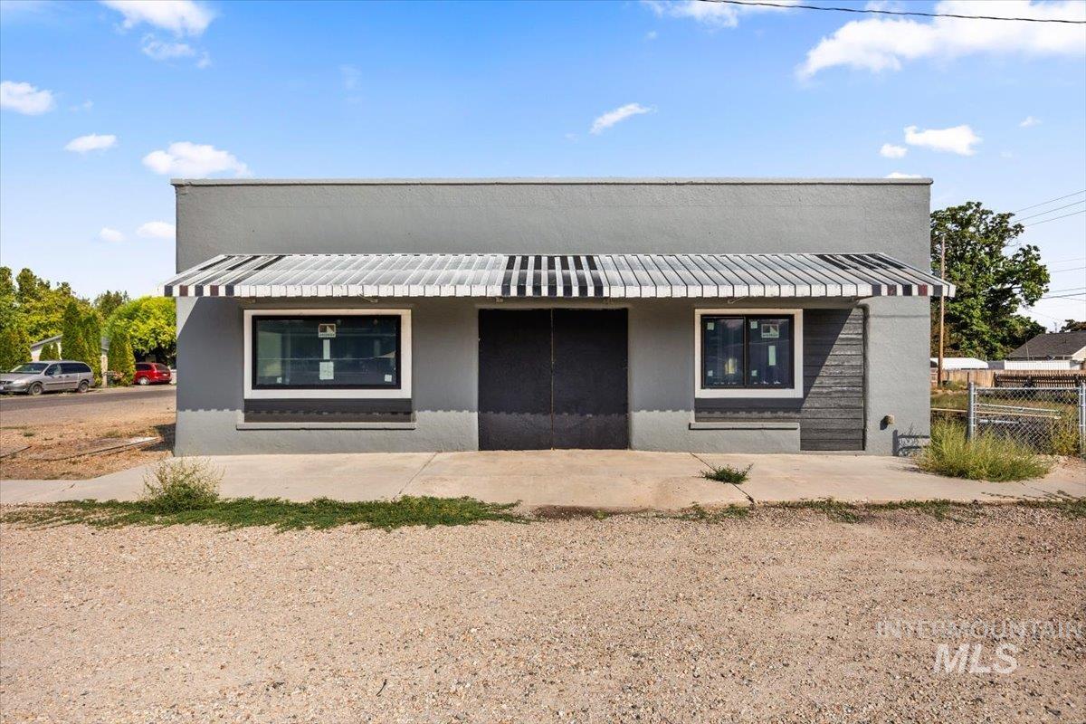View of front of home with stucco siding