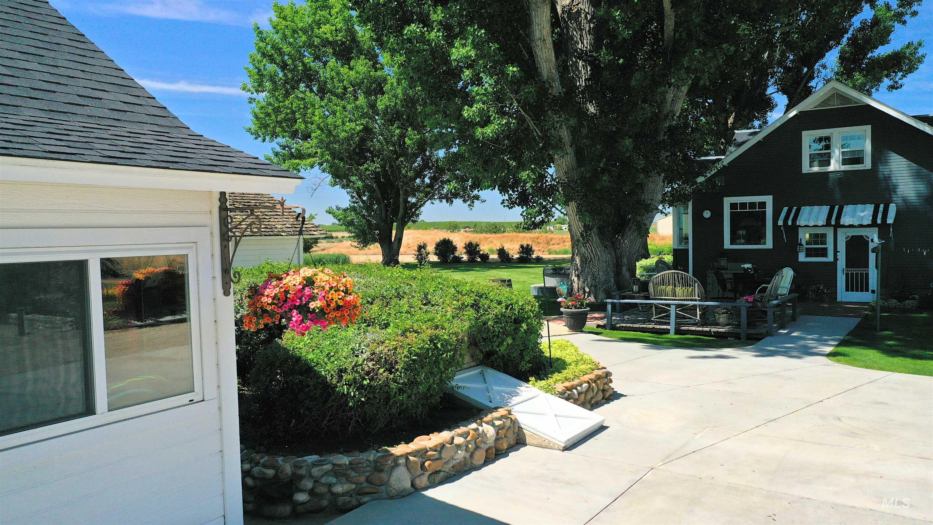 View of yard with a patio