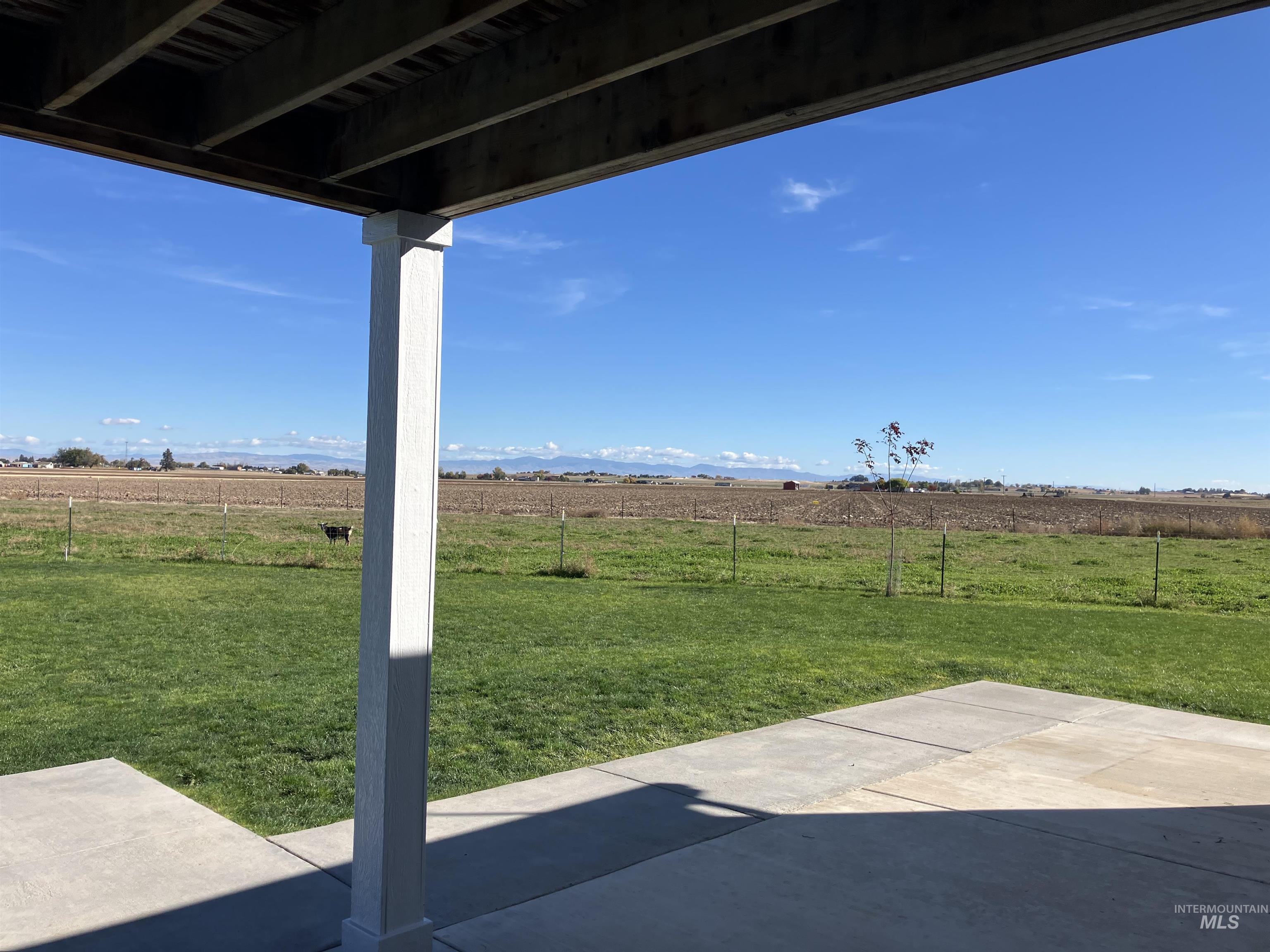 View of yard with a view of rural / pastoral area and a patio