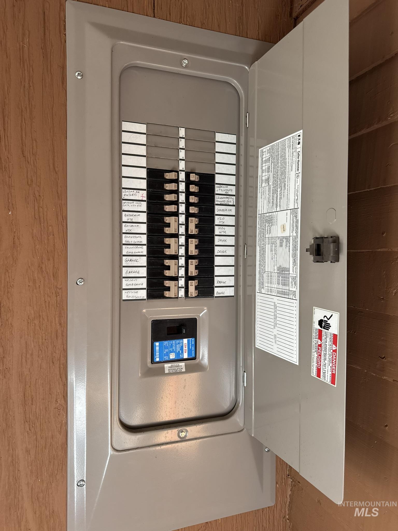 Utility room featuring electric panel