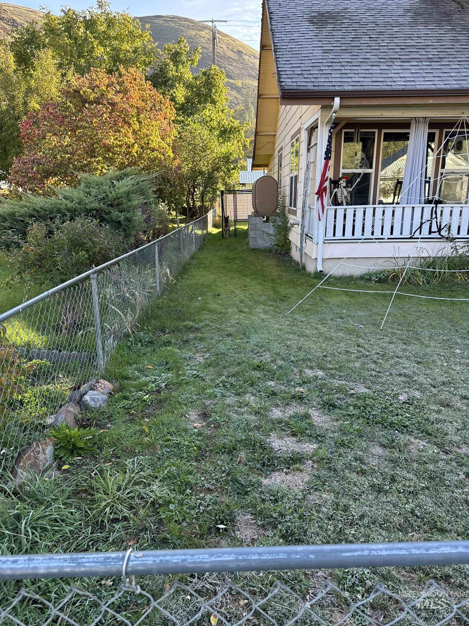 View of yard with heating fuel