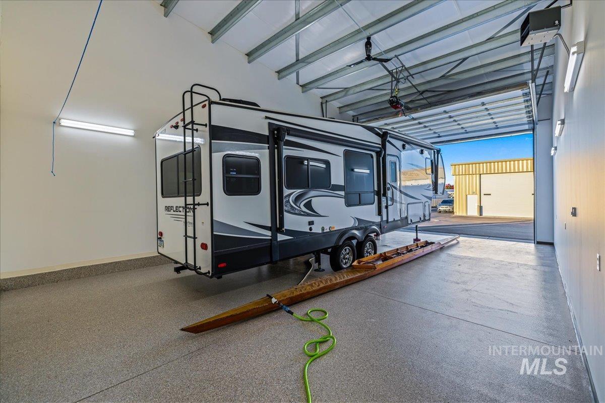 Garage with baseboards