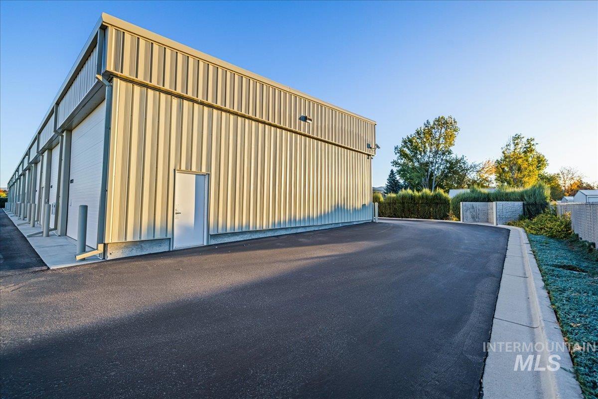 View of pole building