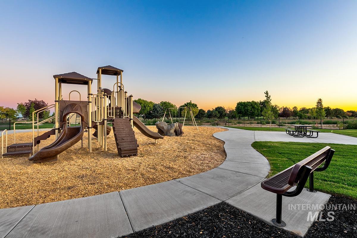 View of playground at dusk