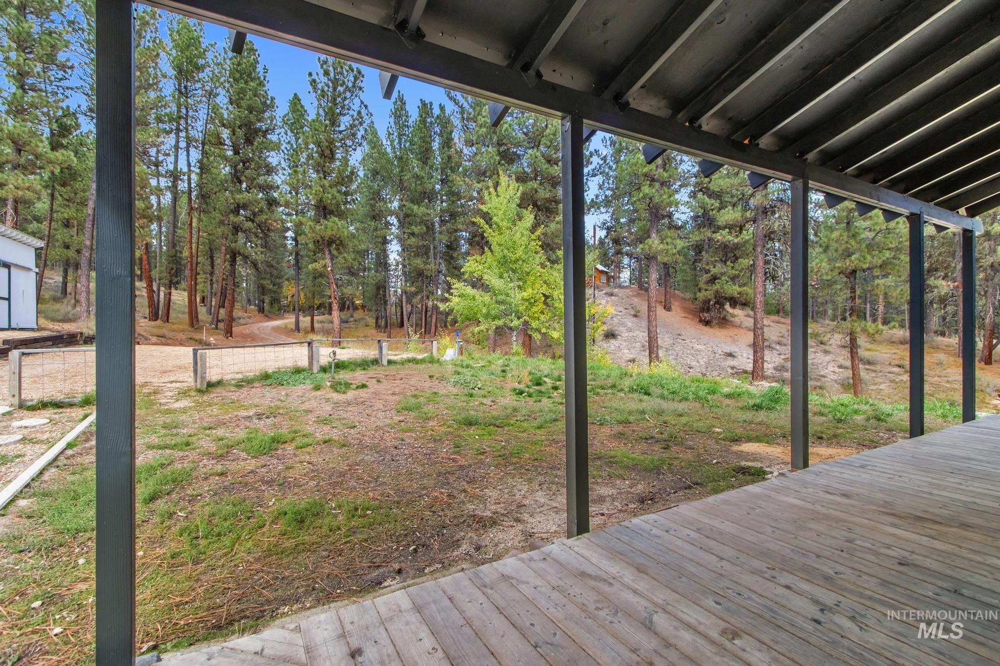 View of wooden terrace