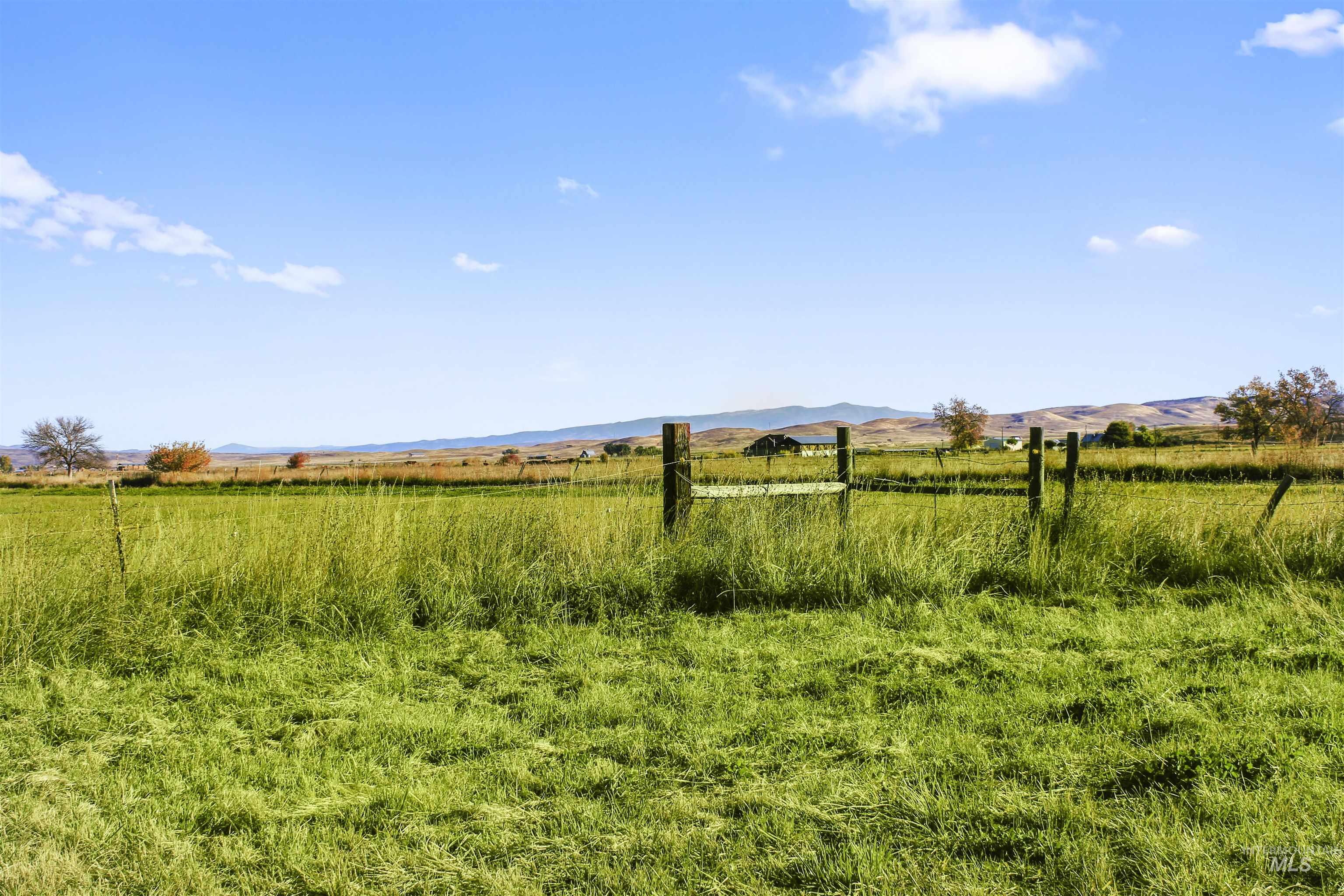 View of yard with a rural view and a mountain view