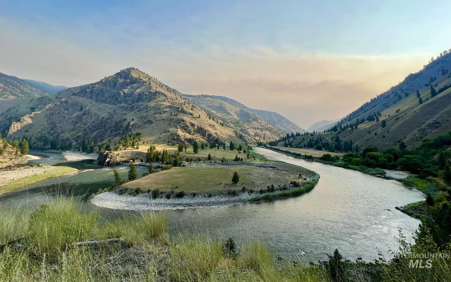 Mountain view with a large body of water