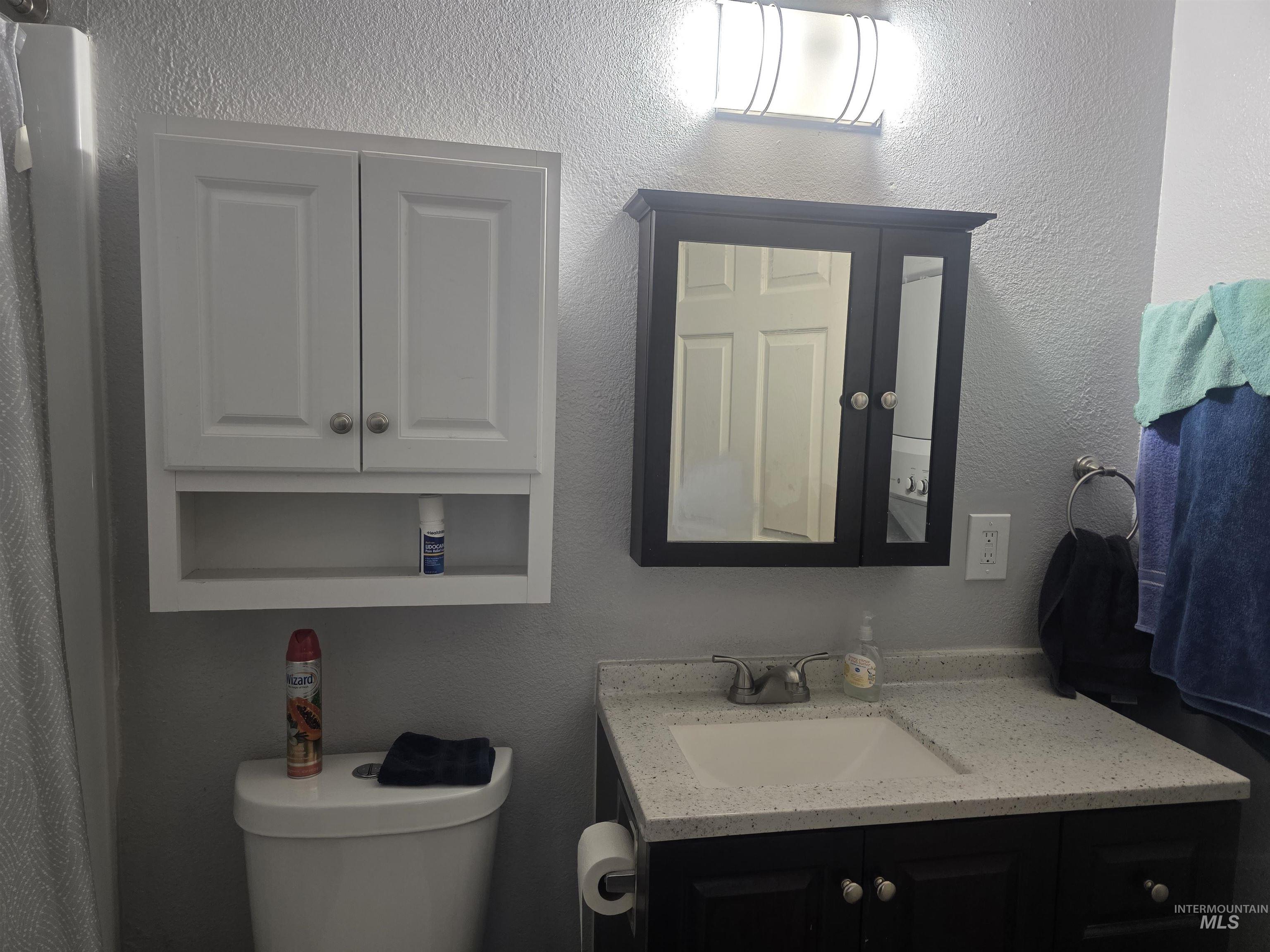 Bathroom for the duplex suite.