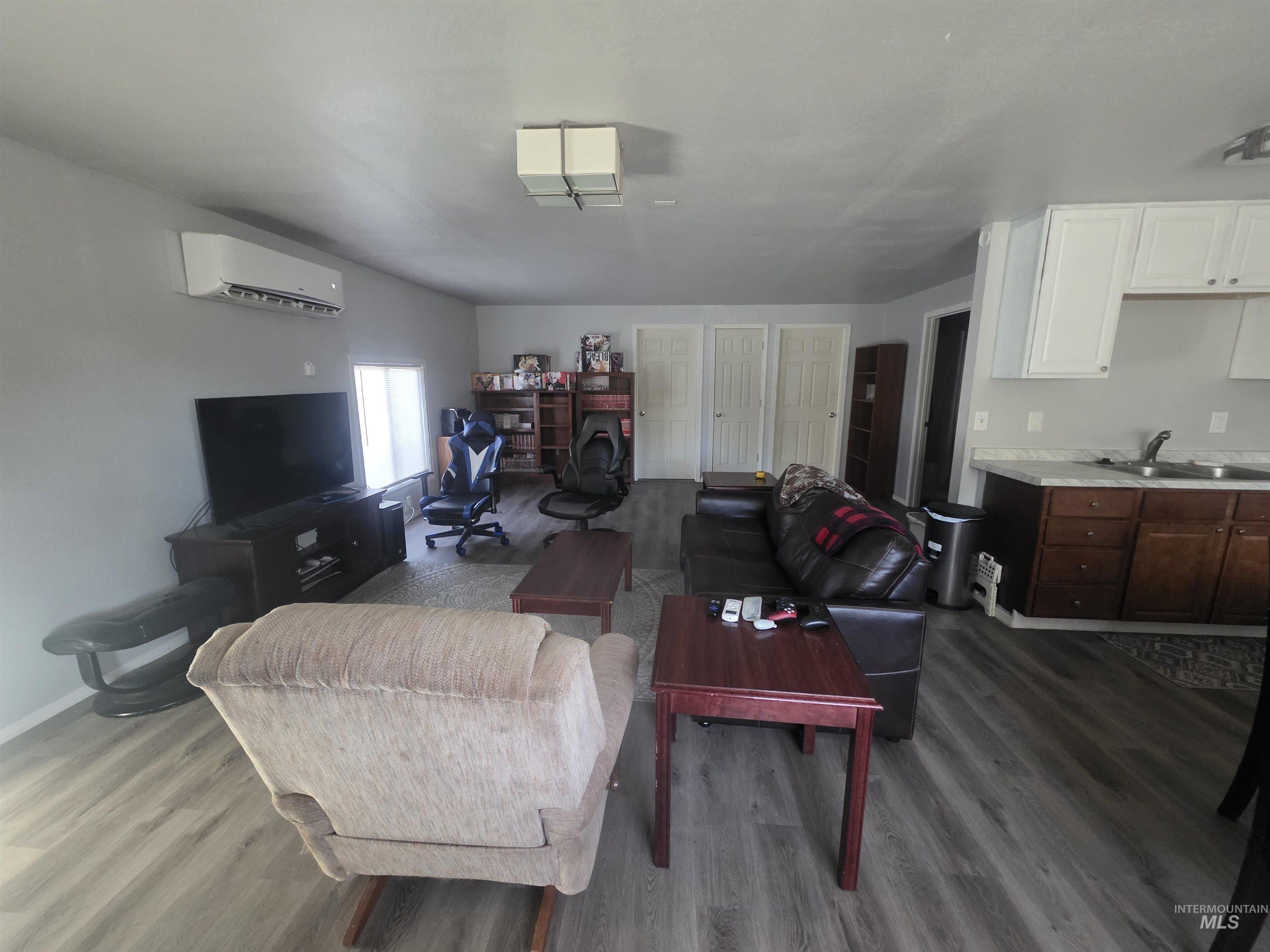 Living room in duplex suite