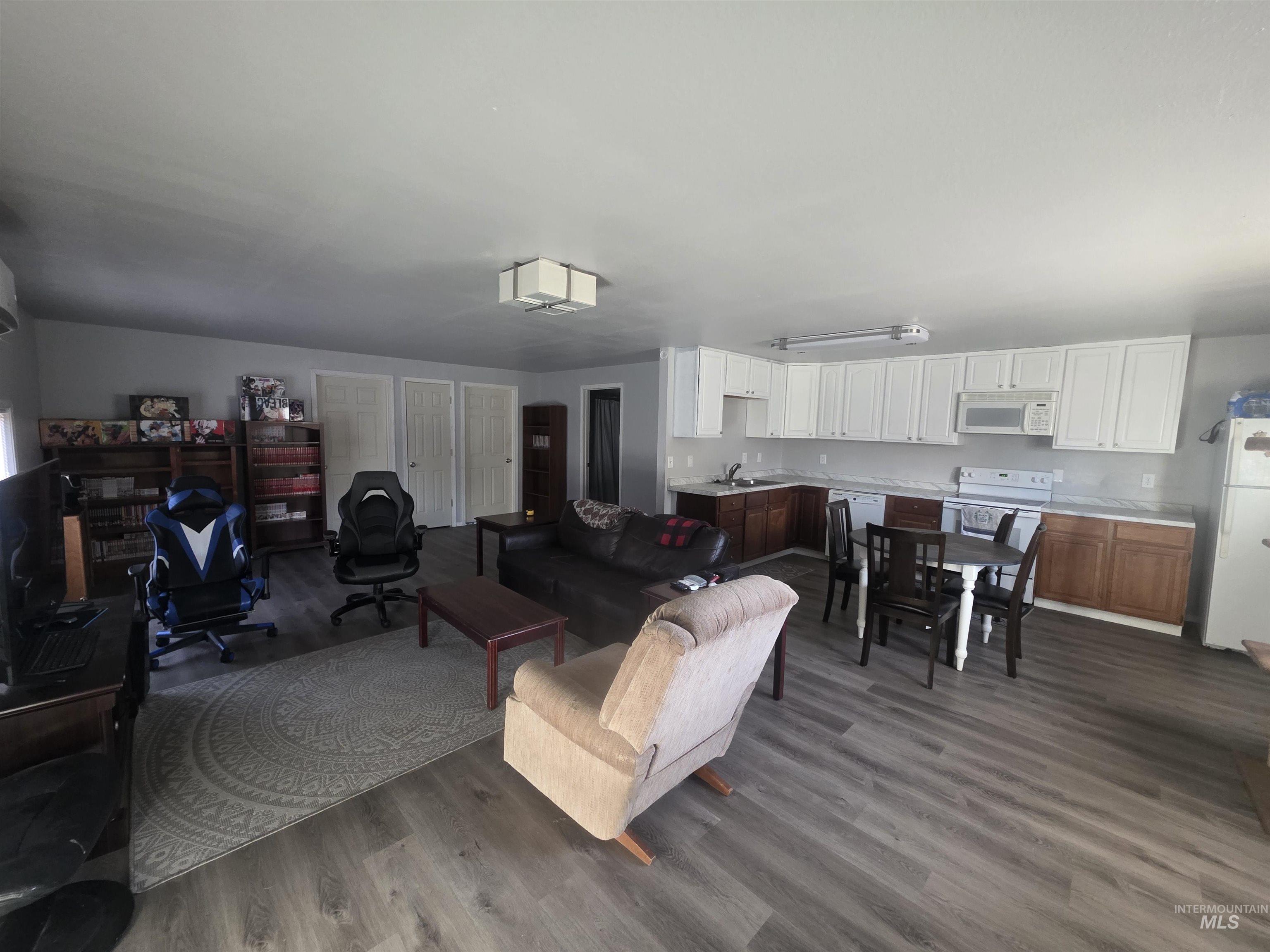 Living area of duplex suite