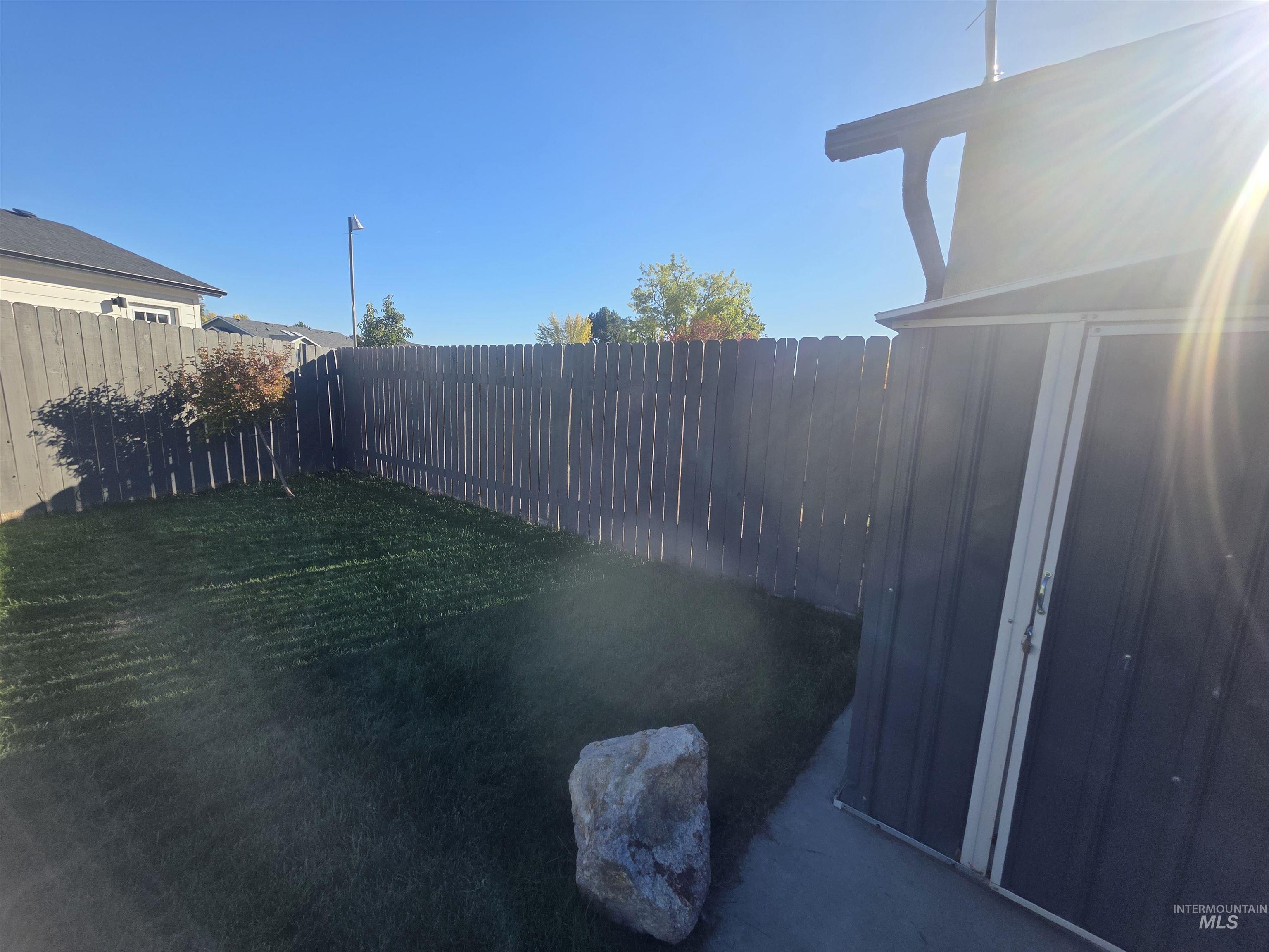 Small portion of the main backyard