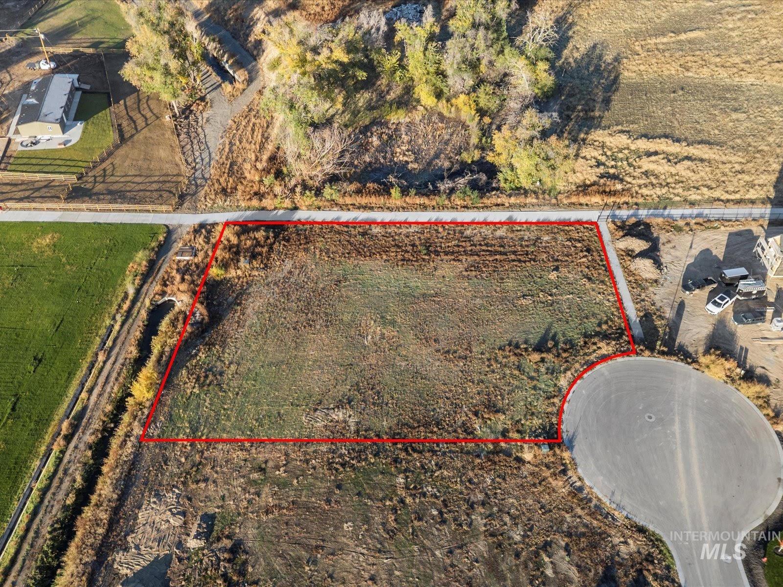 Map / location with property parcel outlined