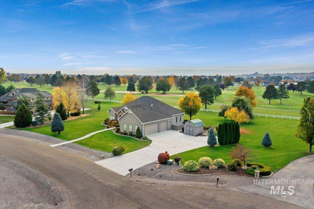 View from above of property
