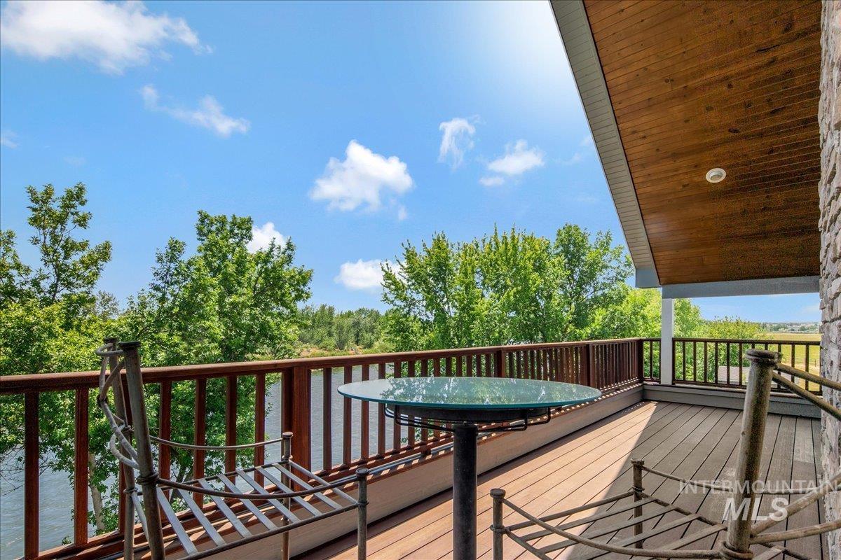 View of wooden terrace