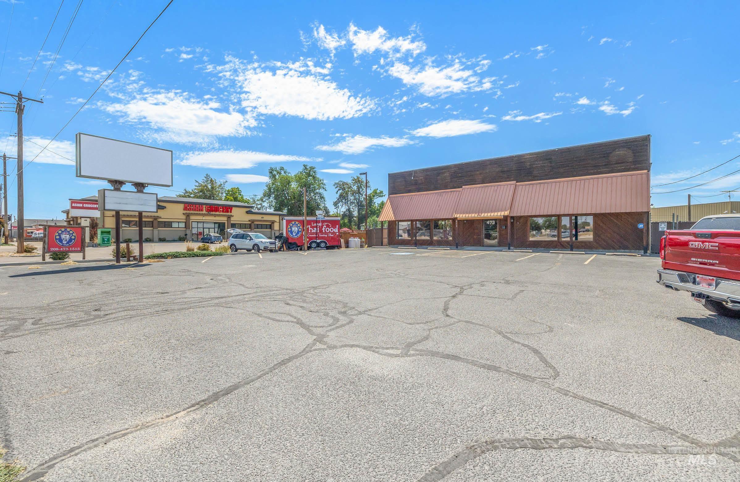 View of uncovered parking lot