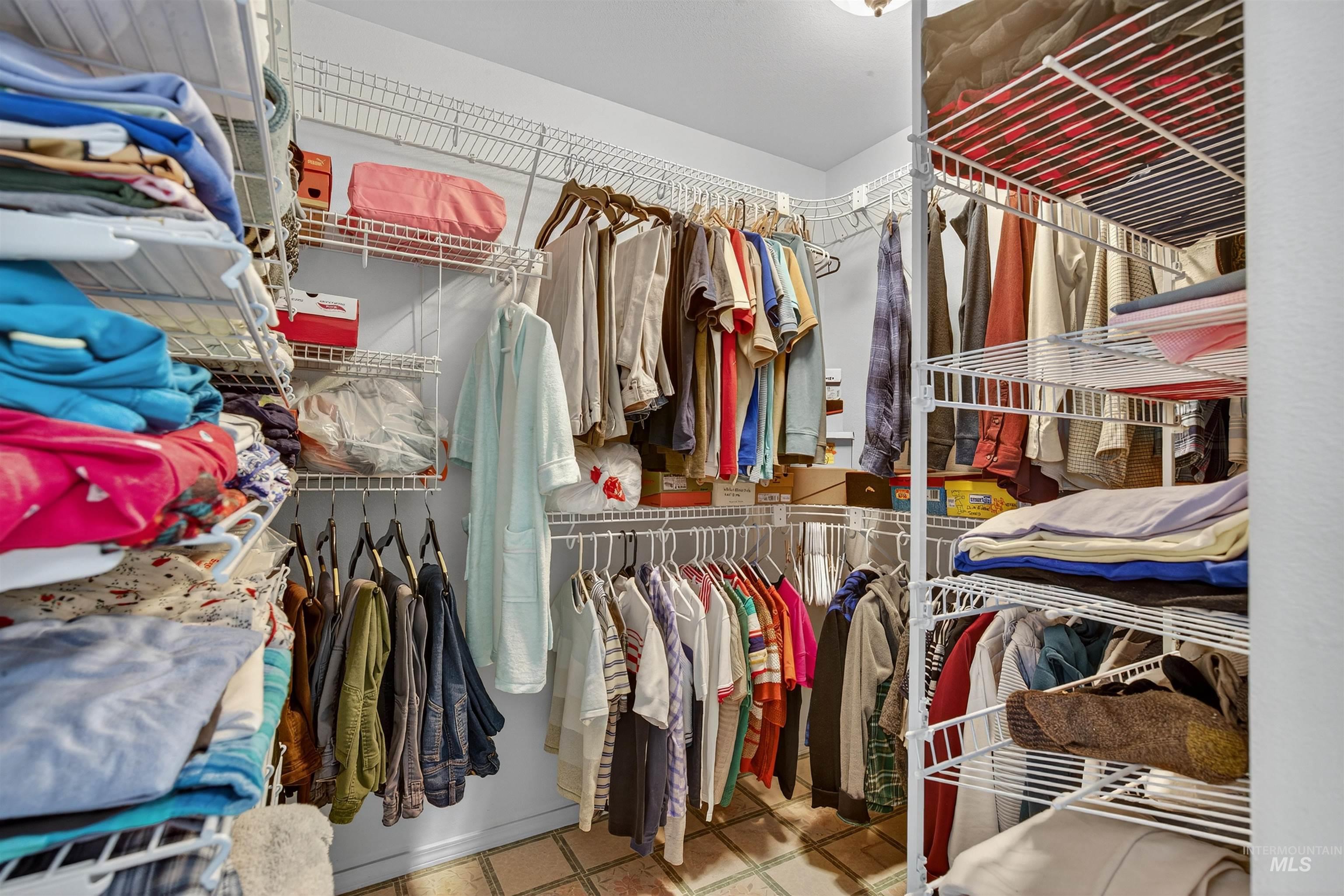 View of spacious closet