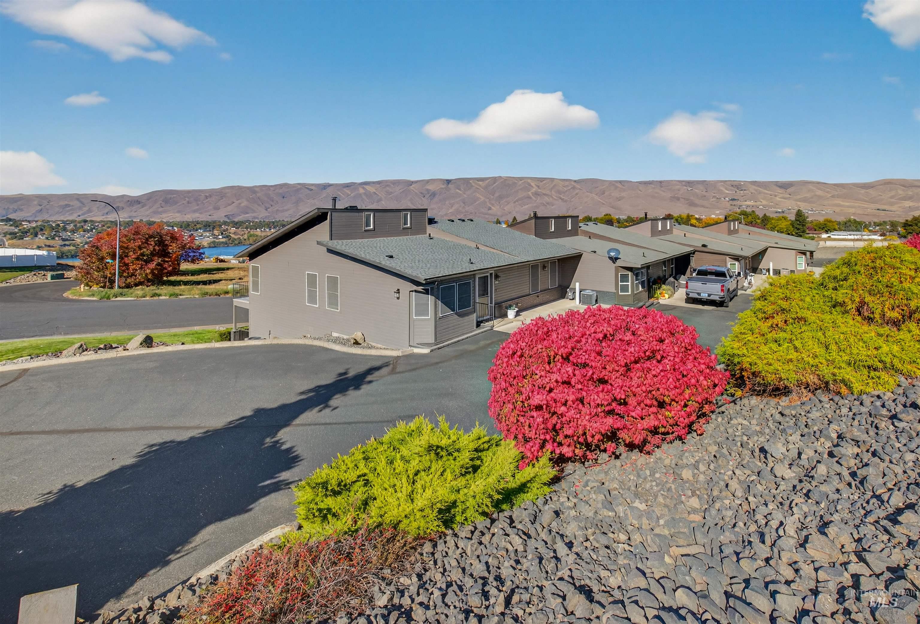 View of front of house with a mountain view