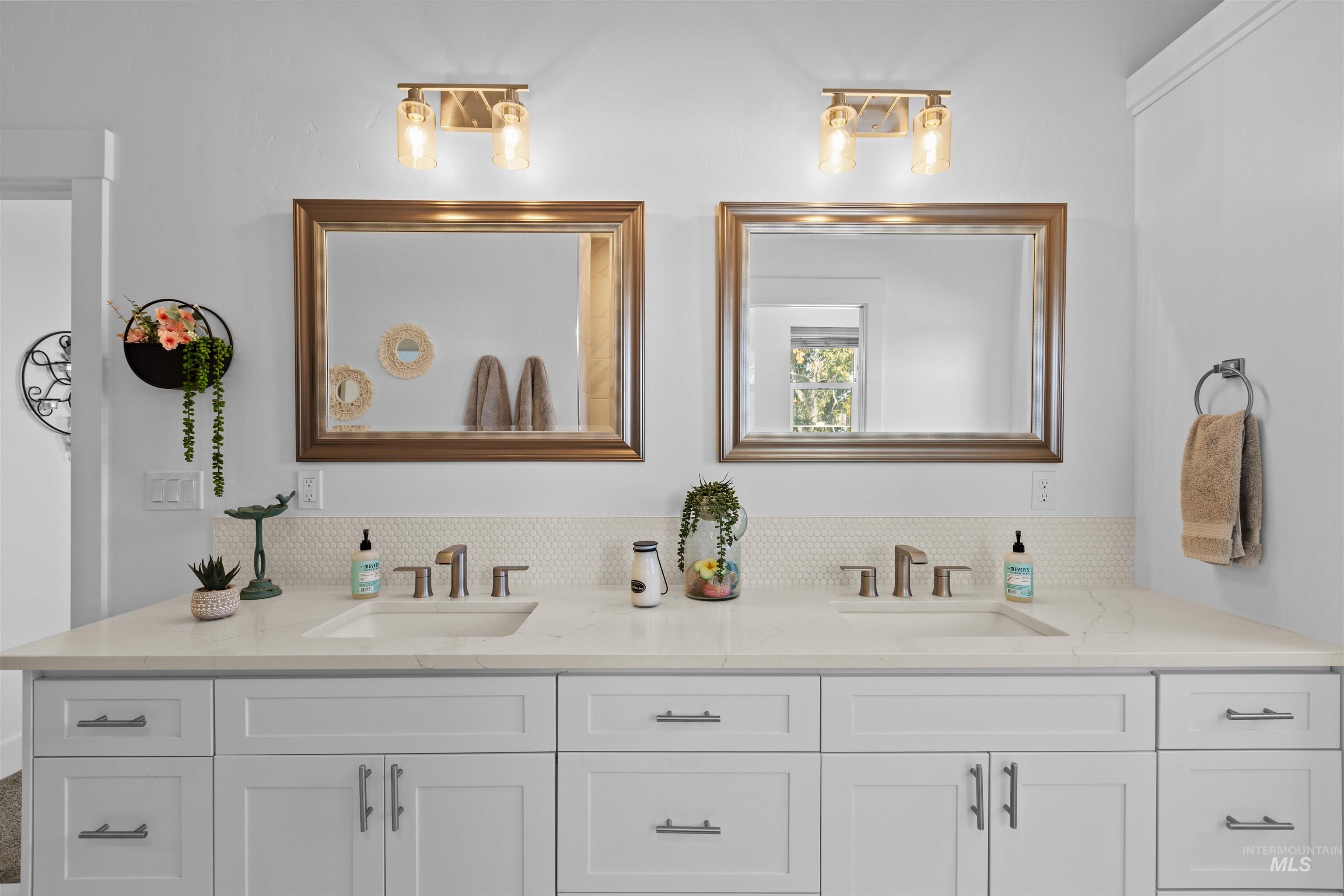 Bathroom with double vanity