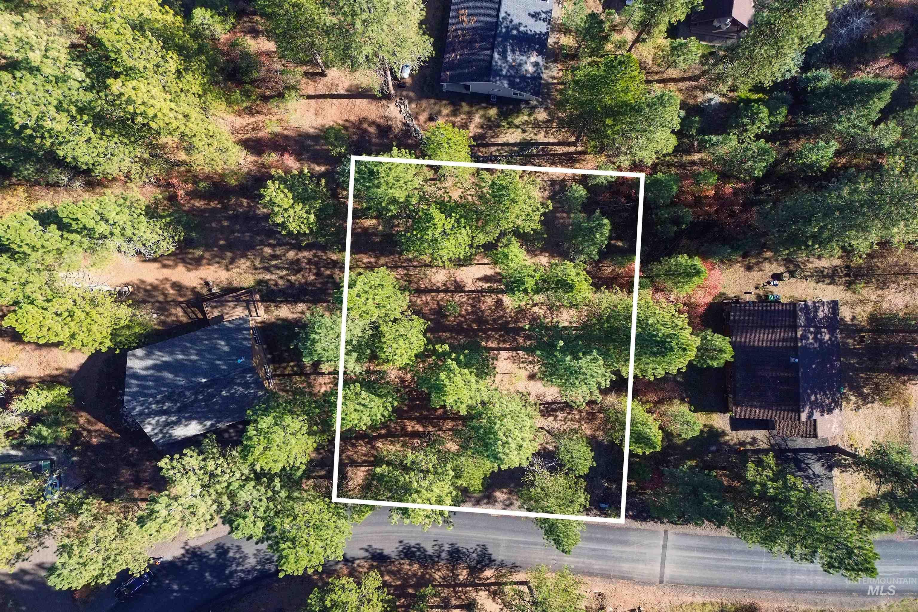 View of property location with property parcel outlined
