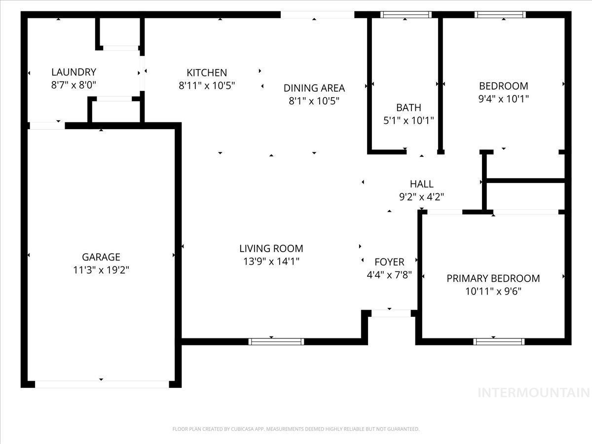 View of floor plan / room layout