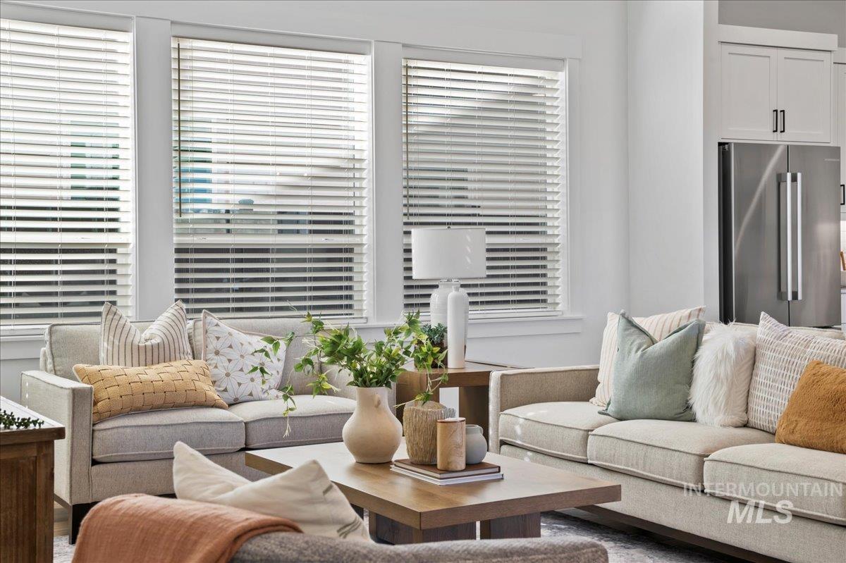 Living area with plenty of natural light