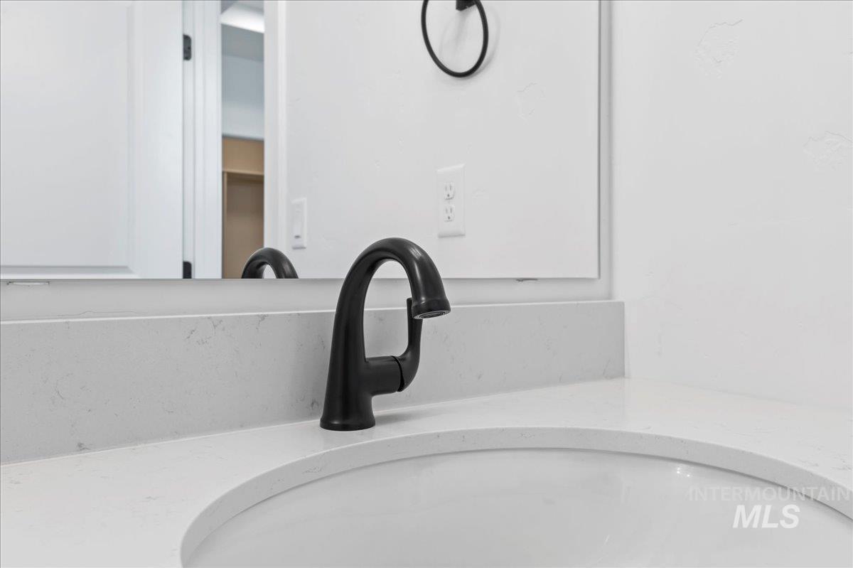 Bathroom view of vanity