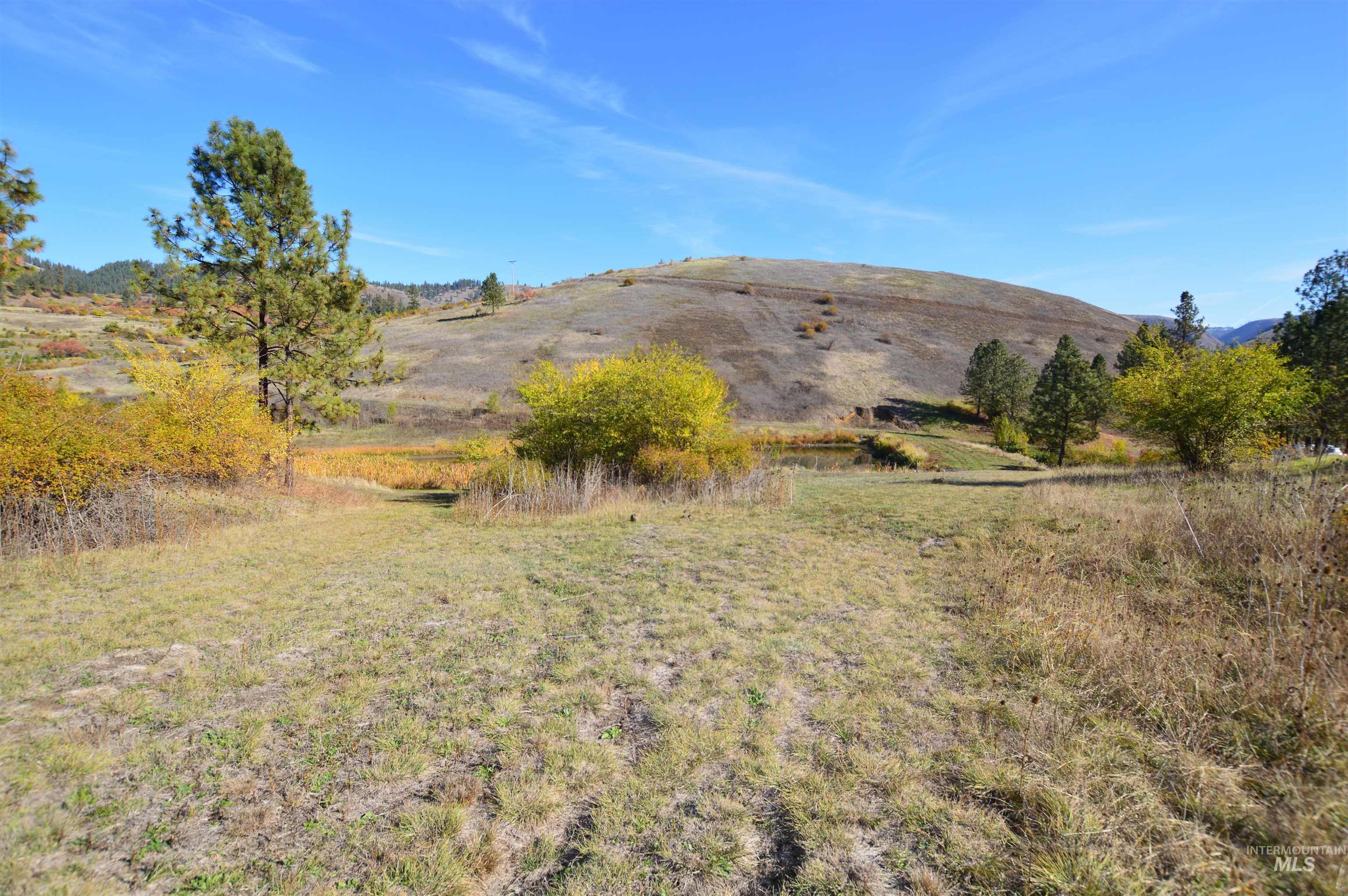 Mountain view with rural landscape