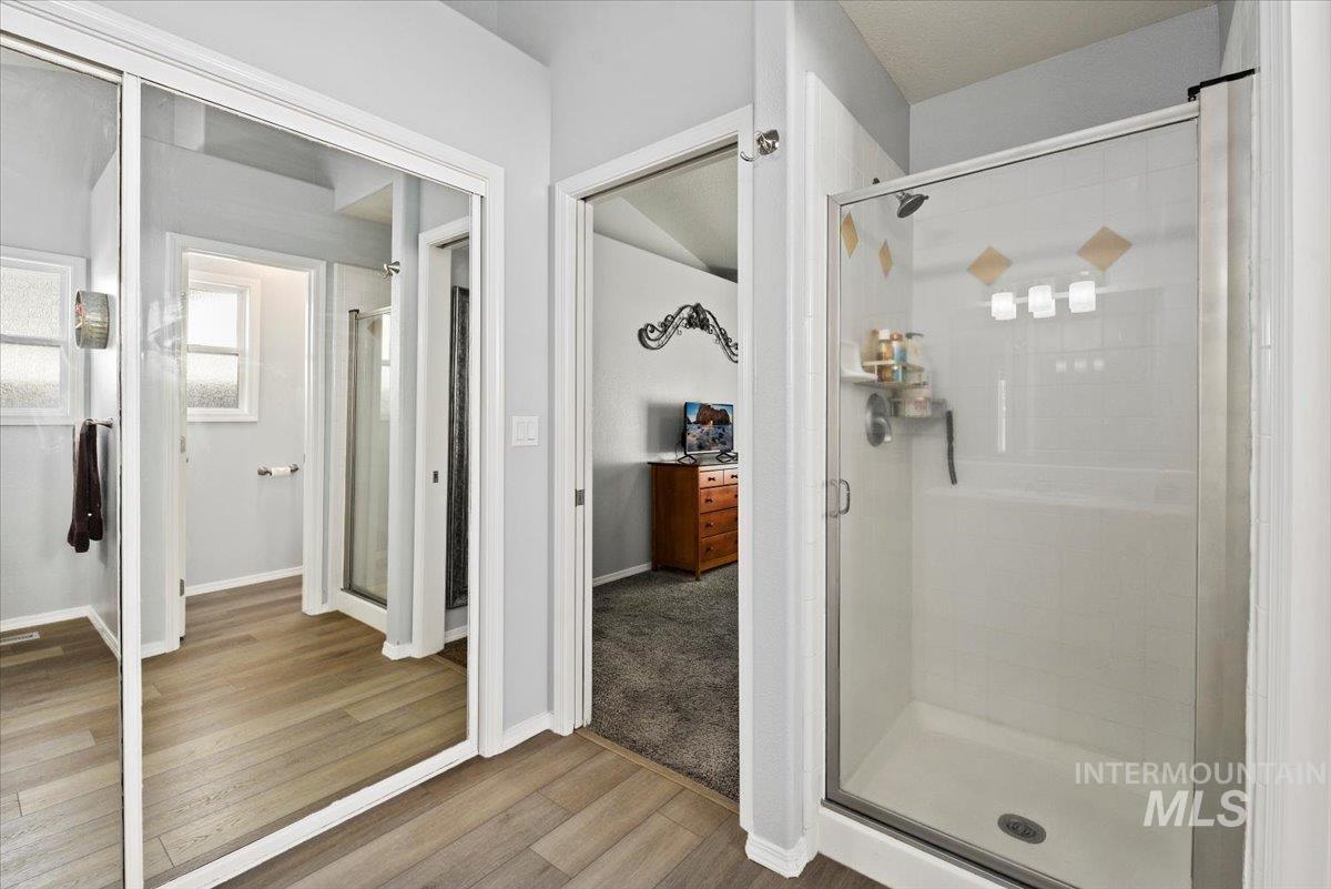 Shower and closet