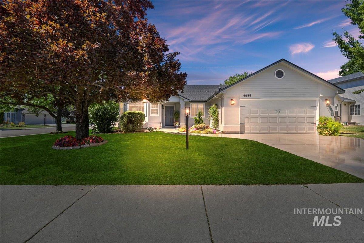 Single story home with 2-car garage