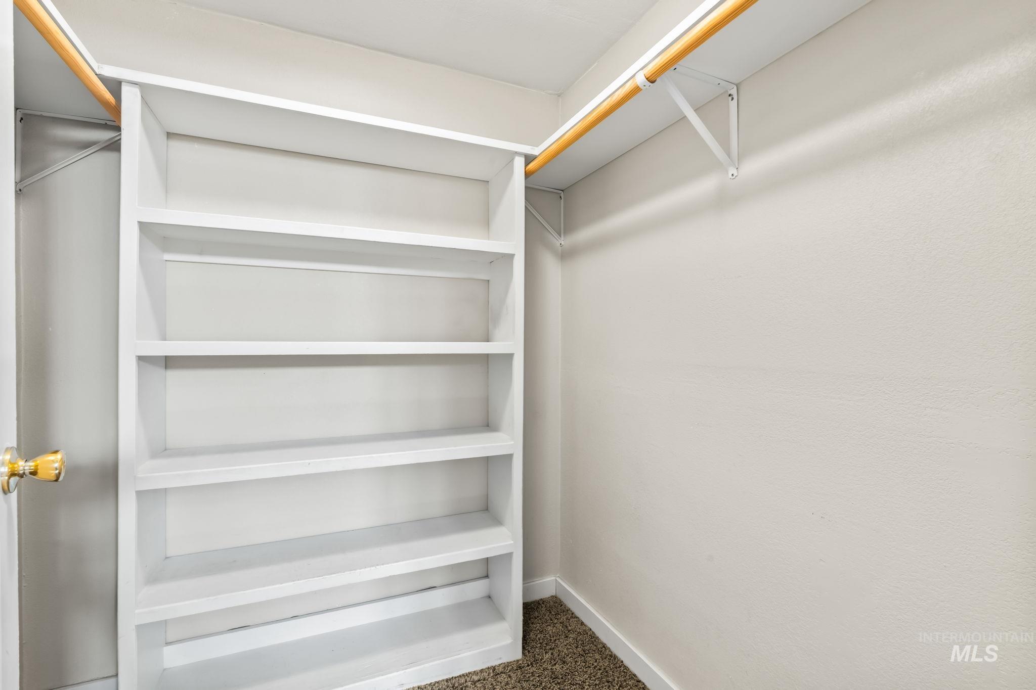 View of spacious closet