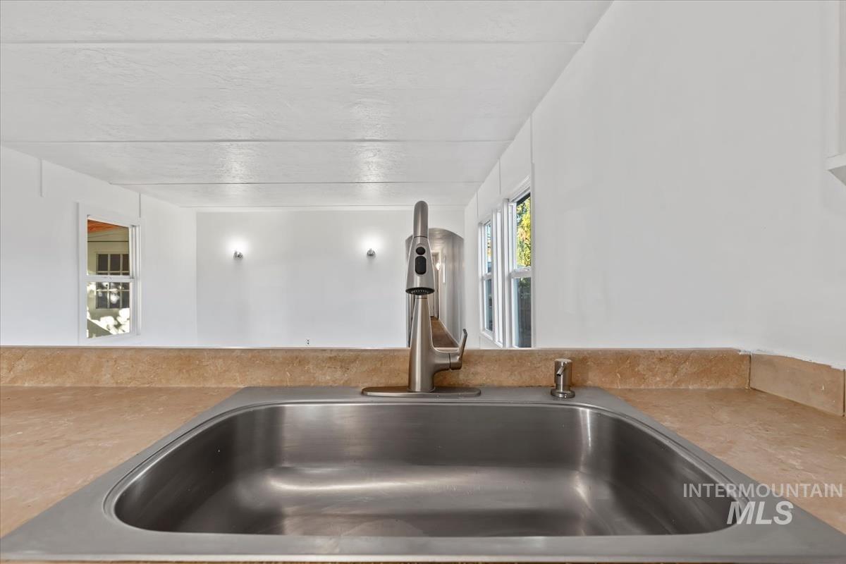 Kitchen view of a sink