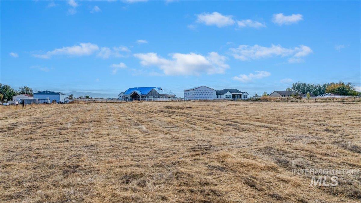 View of yard featuring a view of countryside