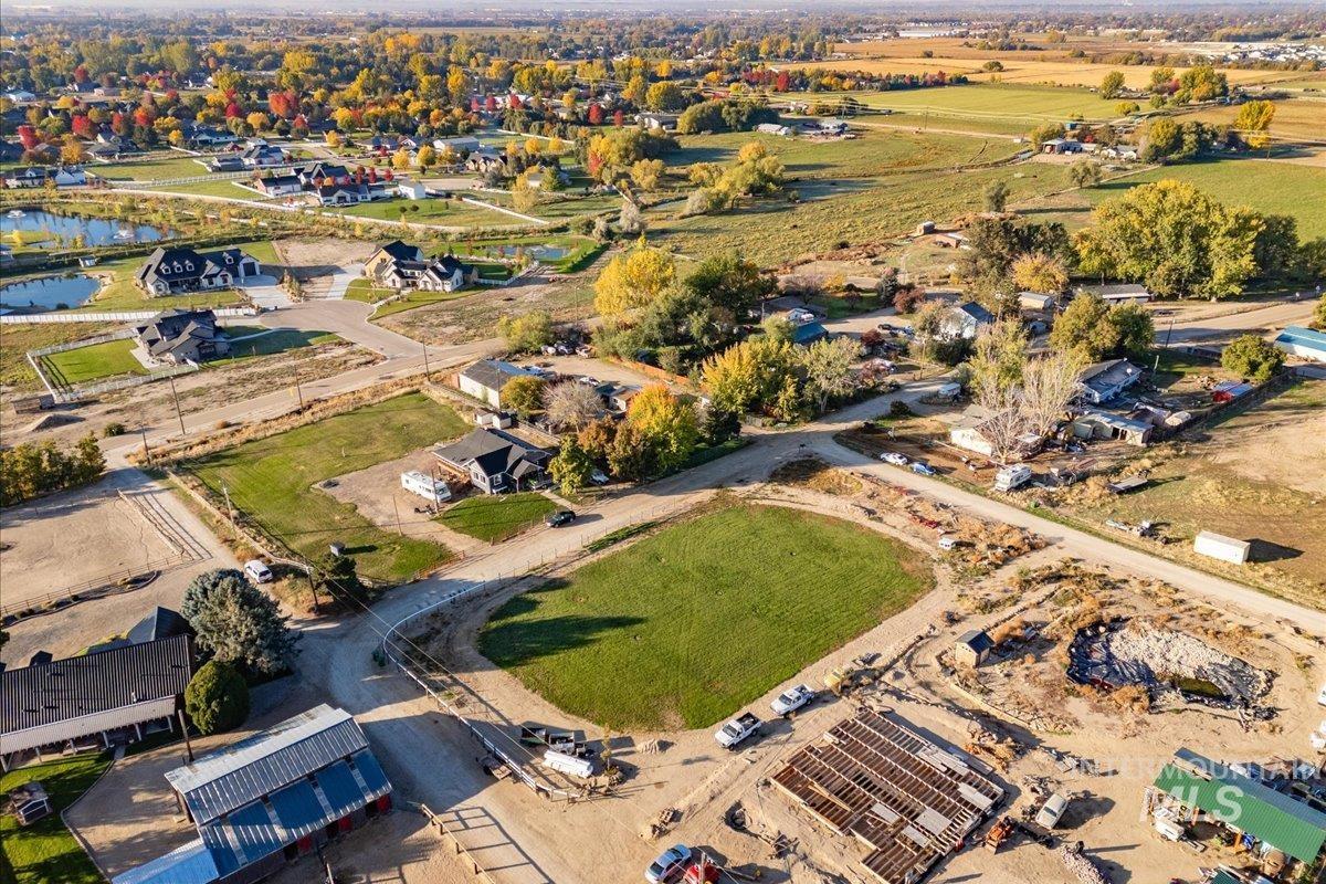 Aerial view of property's location featuring rural landscape